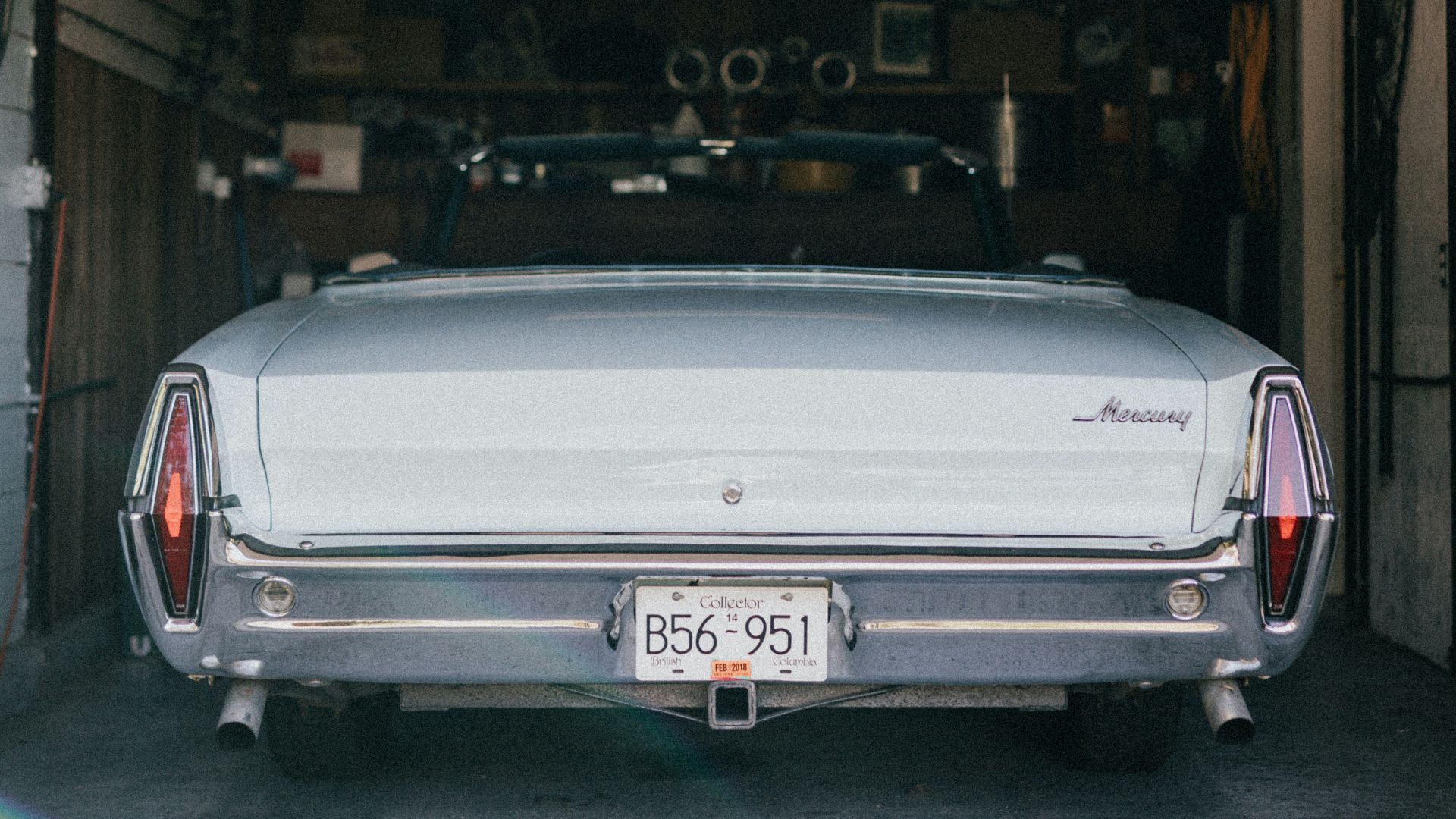 vintage white car