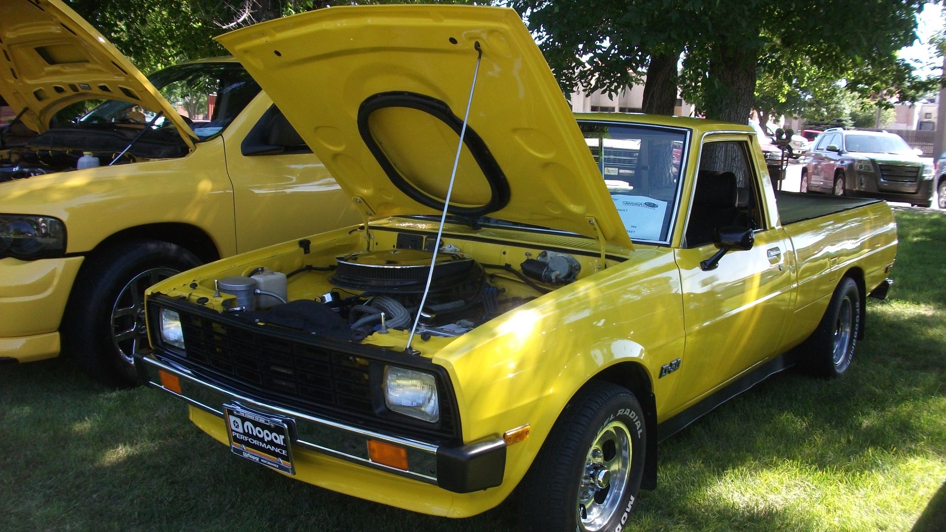 This 1980 Dodge D50 had a Chrysler 360cid V8 swapped in.