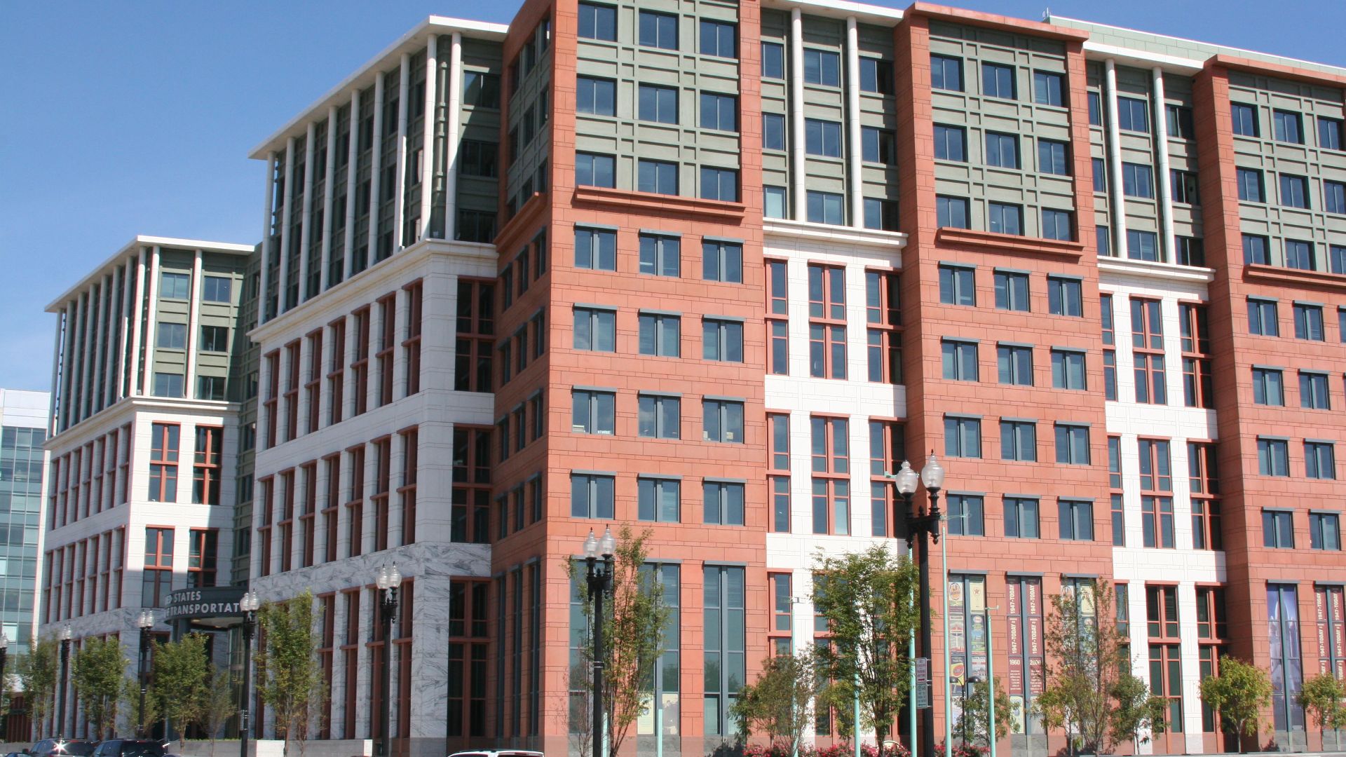 U.S. Department of Transportation headquarters - new building opened in Spring 2007 in Southeast Washington, near the Navy Yard and the new Nationals Ballpark.