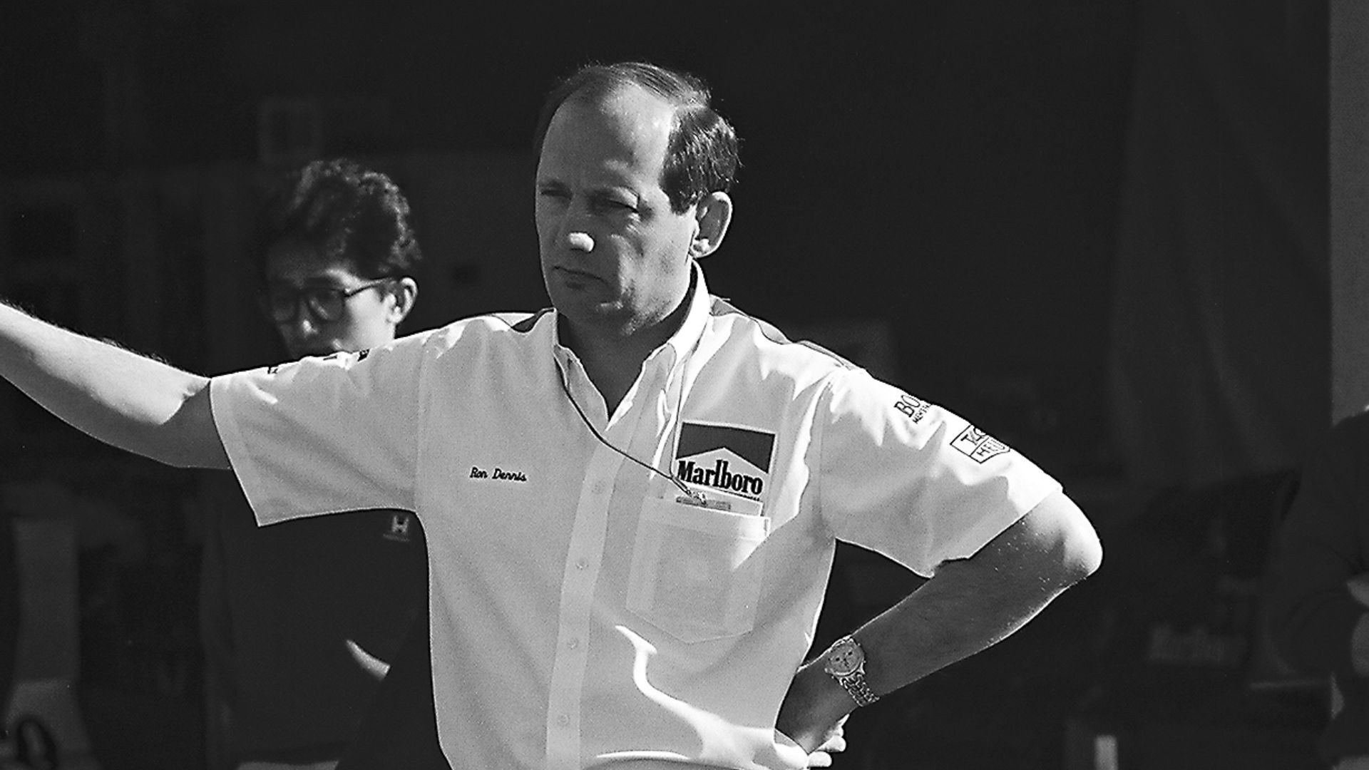 Ron Dennis at the 1991 US Grand Prix.