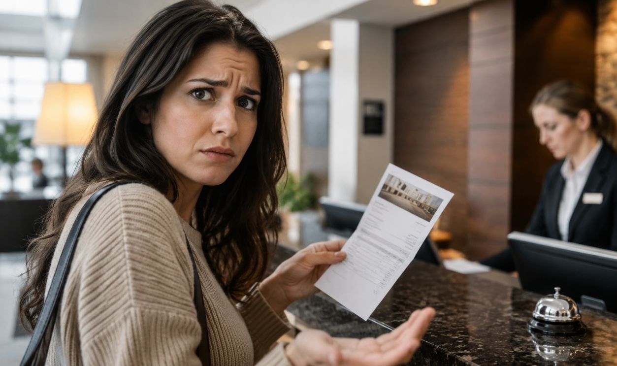 woman on reception