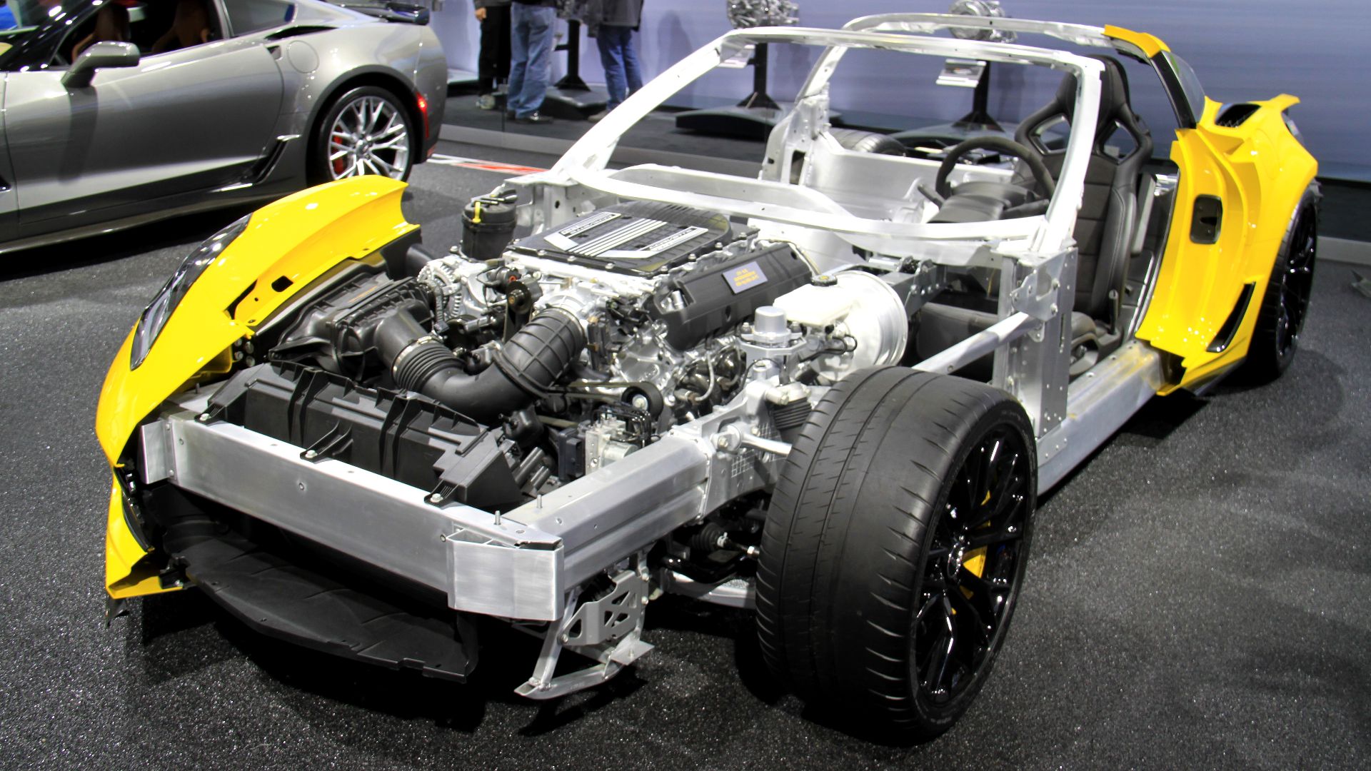 Corvette guts at the 2014 New York International Auto Show
