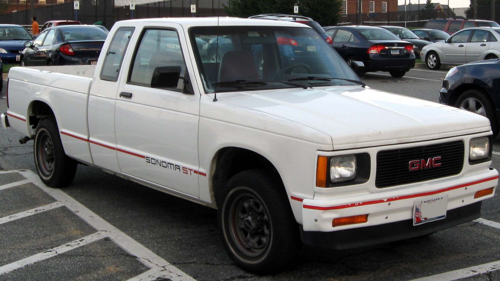 1991-1993 GMC Sonoma photographed in College Park, Maryland, USA.
