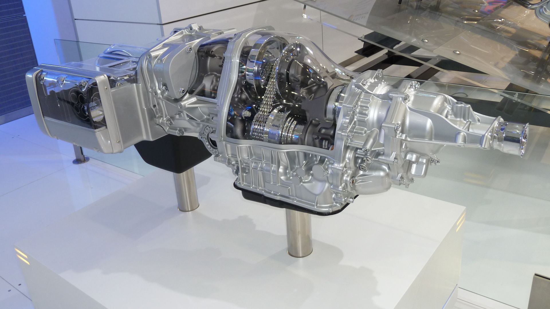 Subaru Lineartronic continuously variable transmission (CVT). Photographed at the 2010 Australian International Motor Show, Sydney, New South Wales, Australia.