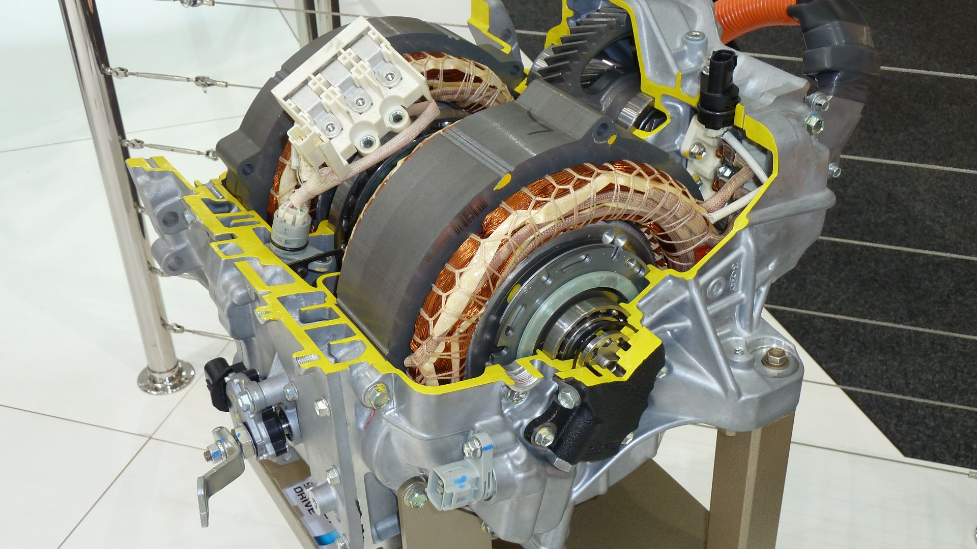 Toyota electronic continuously variable transmission (e-CVT). Photographed at the 2010 Australian International Motor Show, Sydney, New South Wales, Australia.