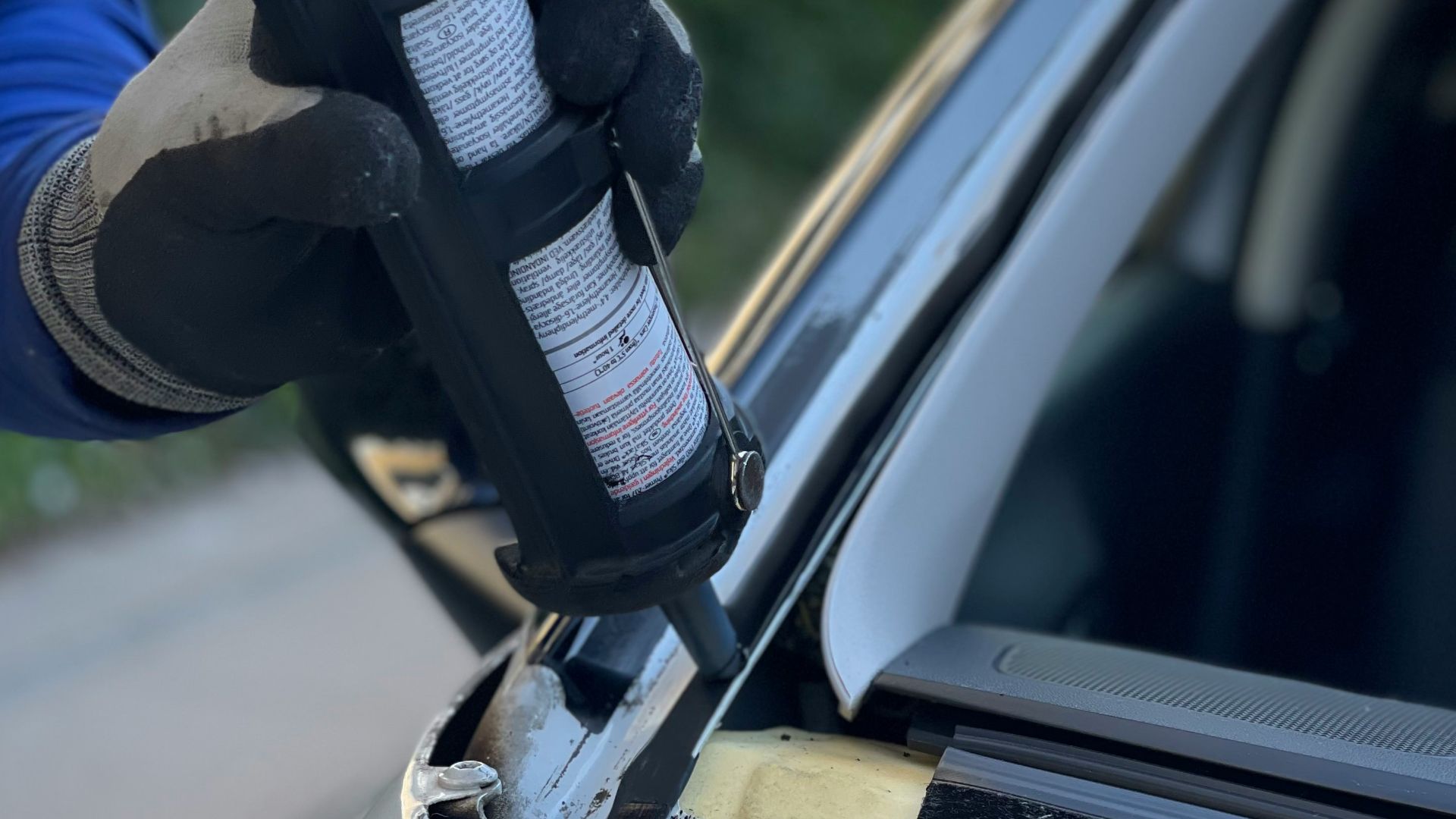 a person holding a bottle
