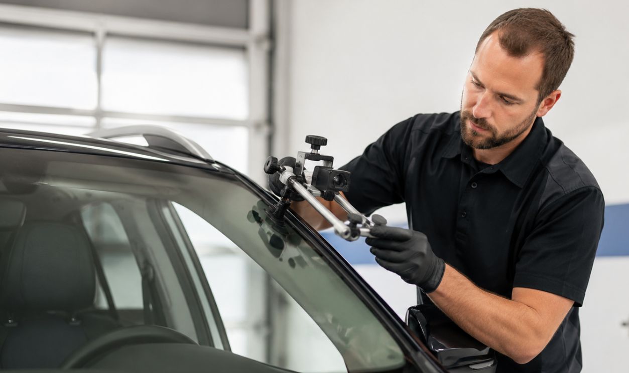 Car calibration in automotive workshop