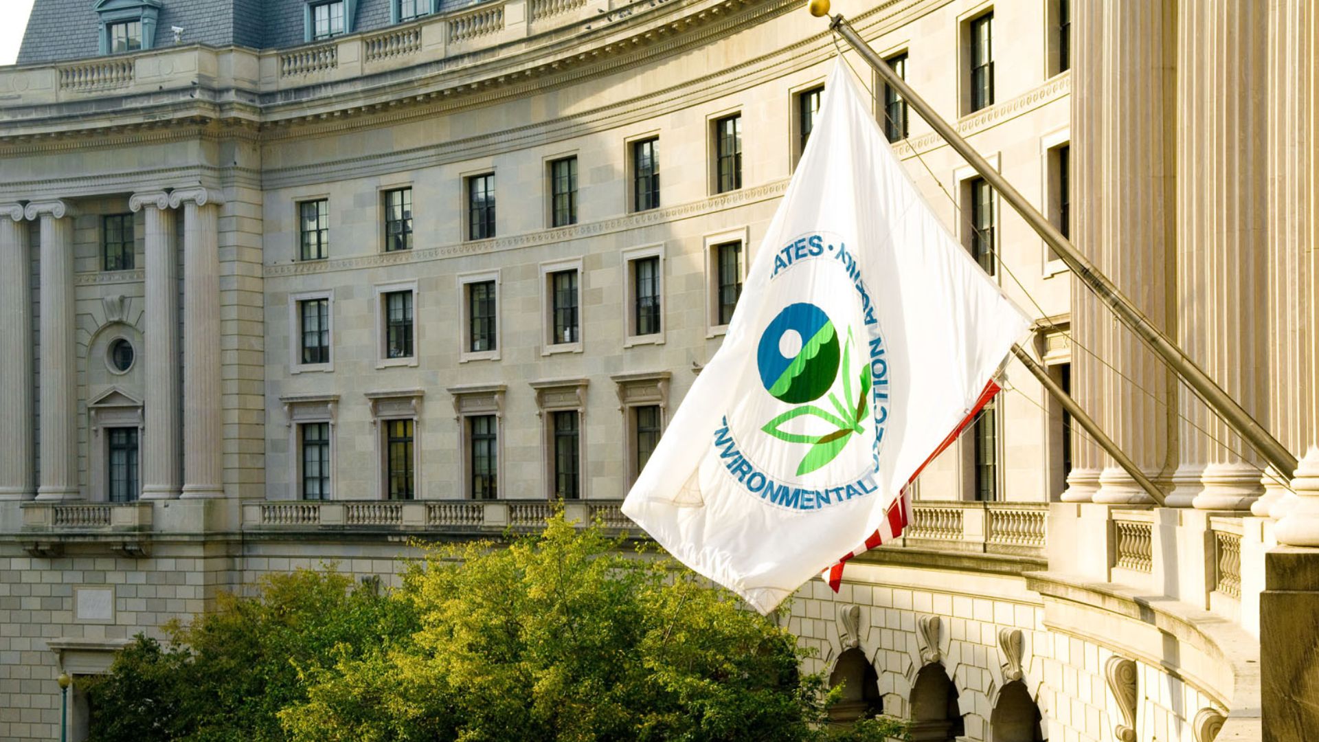 View of the William Jefferson Clinton Federal Building, Washington, D.C. Headquarters offices of the U.S. Environmental Protection Agency (EPA). EPA was established in 1970. Born in the wake of elevated concern about environmental pollution, EPA was estab