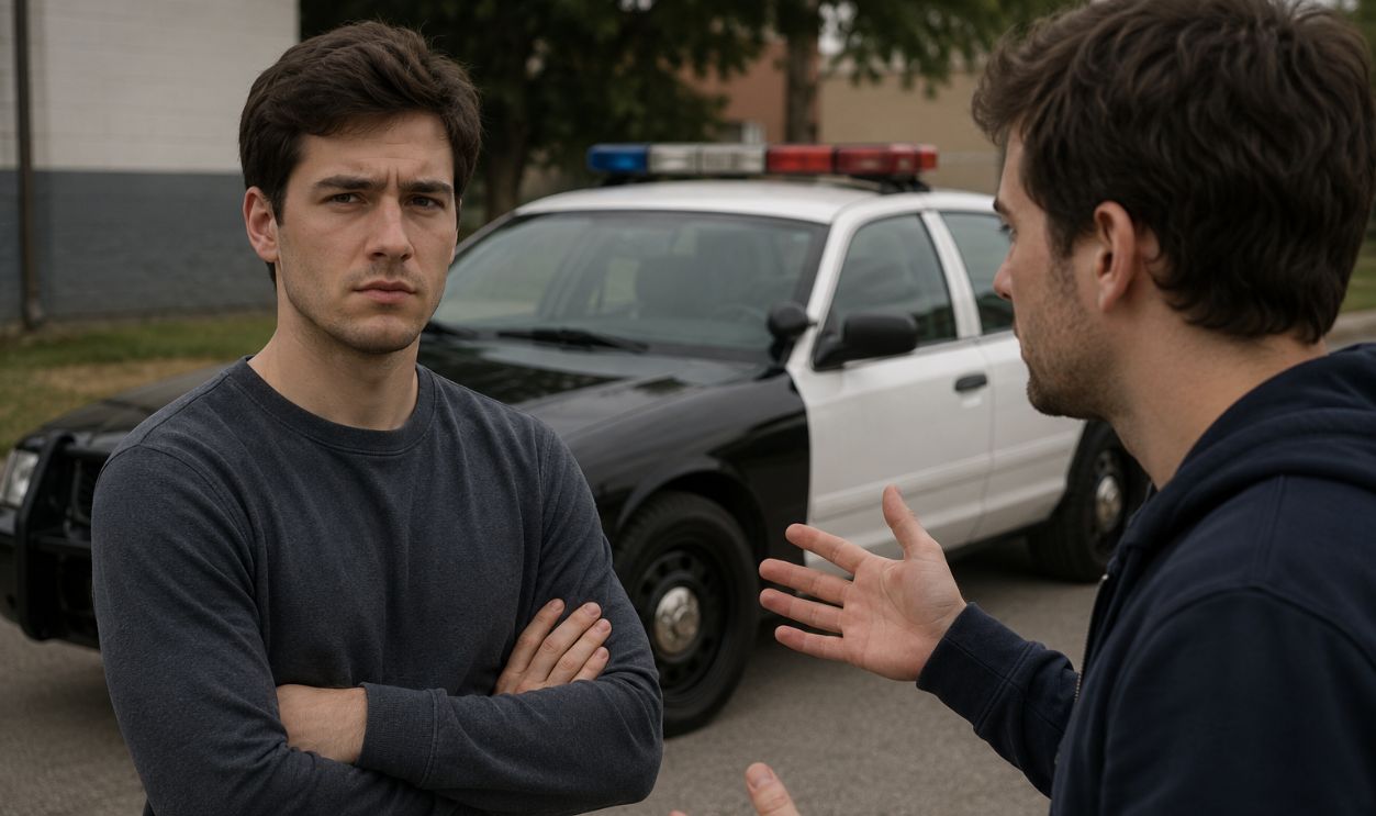man talking to friend
