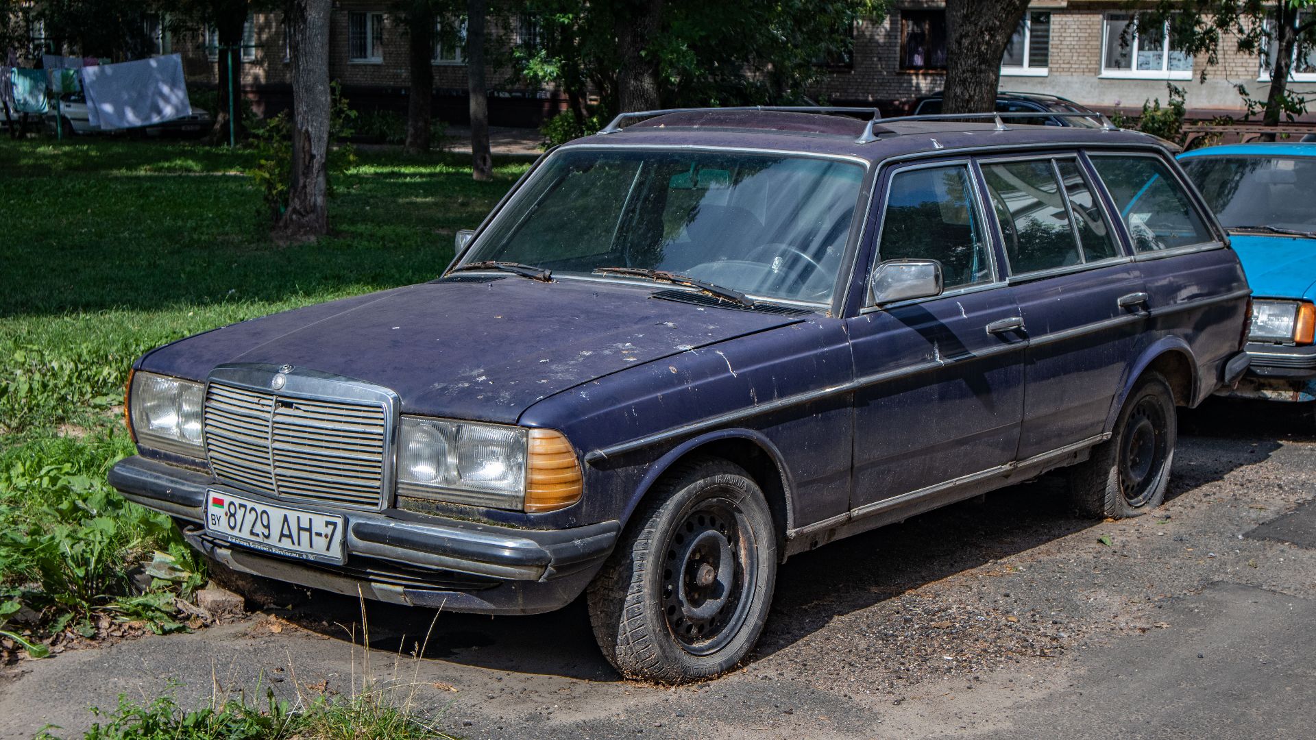 Old Mercedes-Benz car. Minsk, Belarus