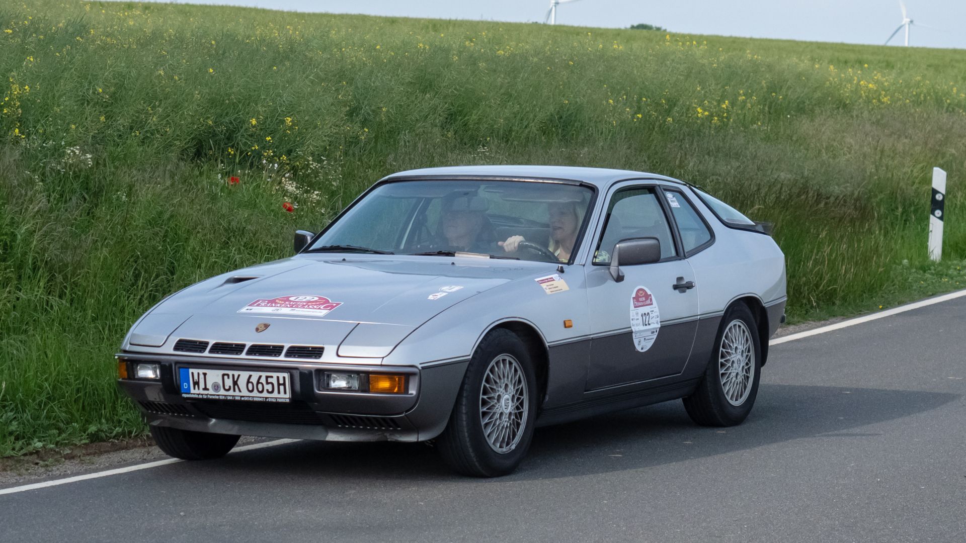 Porsche 924 Turbo at the Sachs Franken Classic 2018 Rally, Stage 1