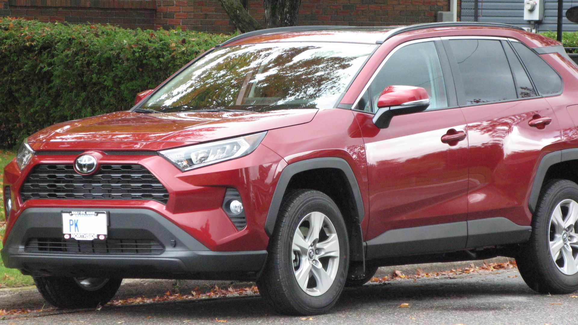 2020 Toyota Rav4 XLE photographed in Sault Ste. Marie, Ontario, Canada