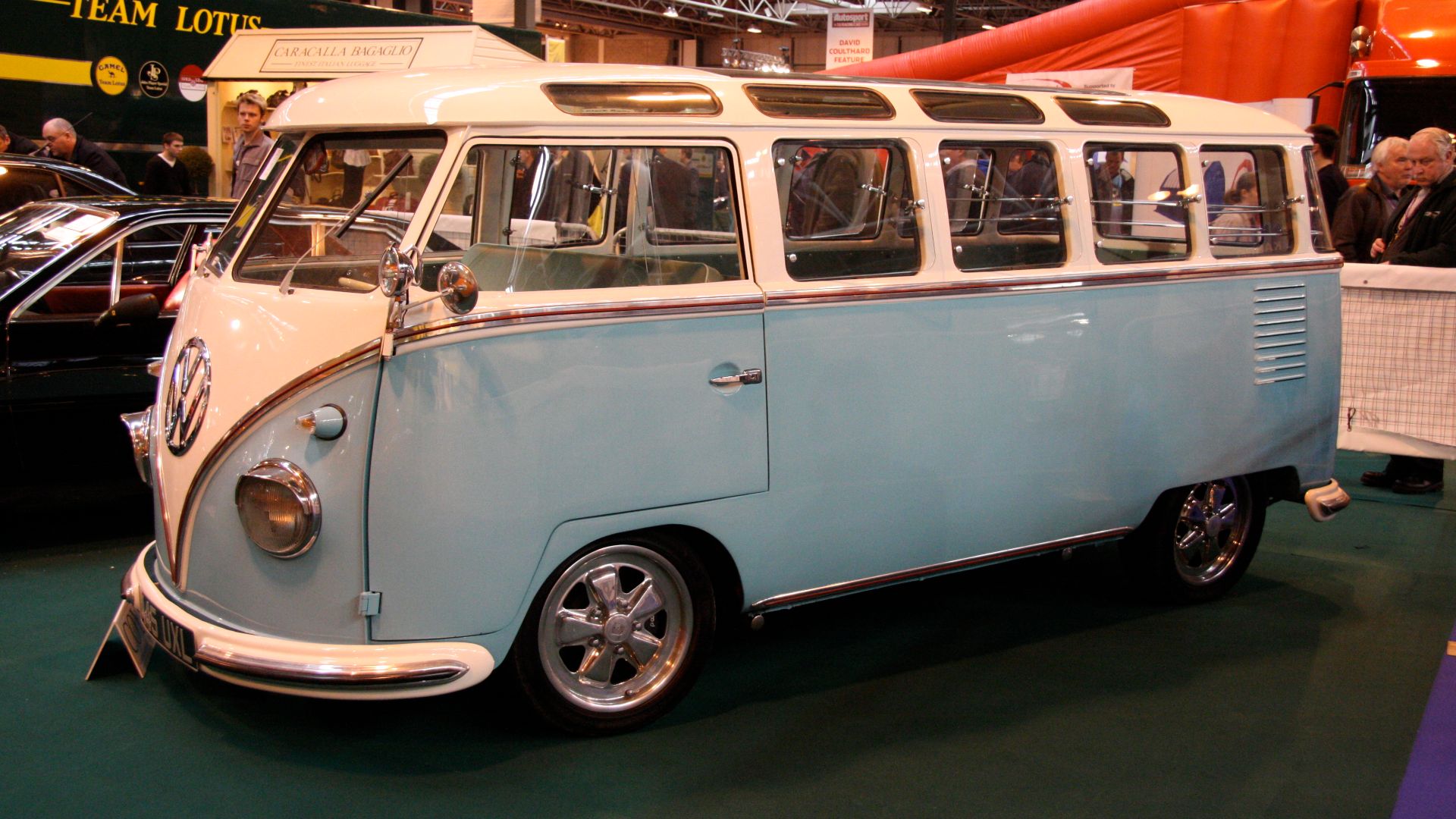 Auctioned by Coys. Estimate: £28000 - £35000.
The first generation of Volkswagen buses were built from 1949 to 1967 and are known as split-window buses or ‘splitties’. The splitties sported a split windscreen along with a sweeping v-line front and a large