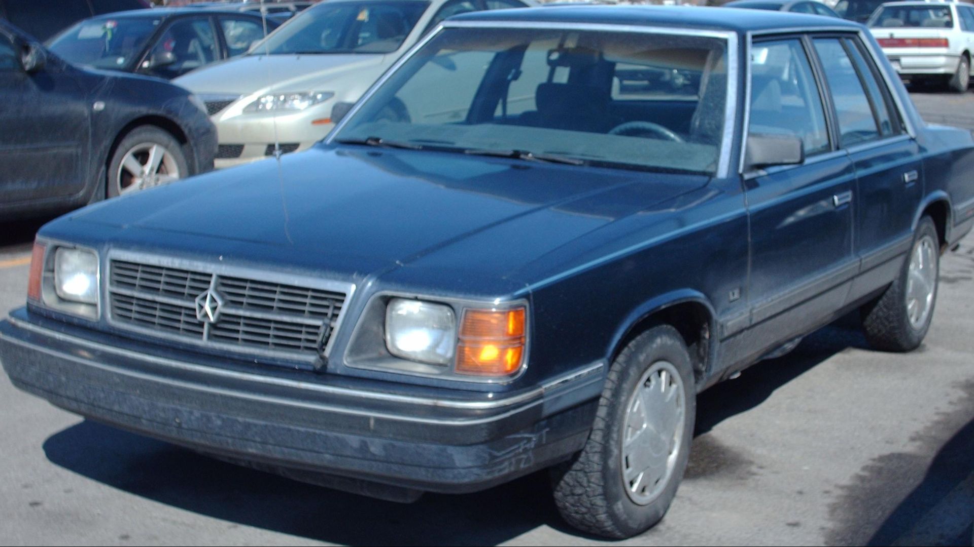 1985-1989 Dodge Aries photographed in Montreal, Quebec, Canada.