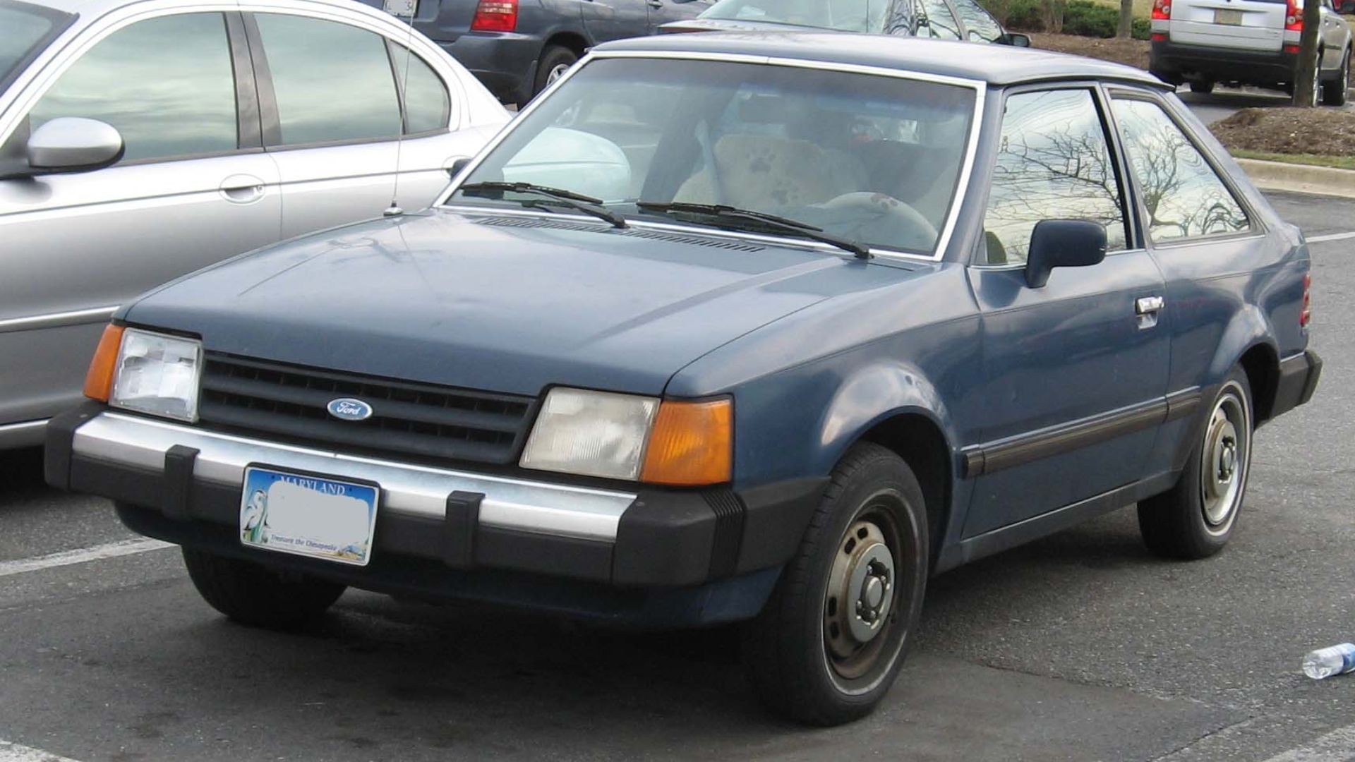 1986-1988 Ford Escort photographed in USA.