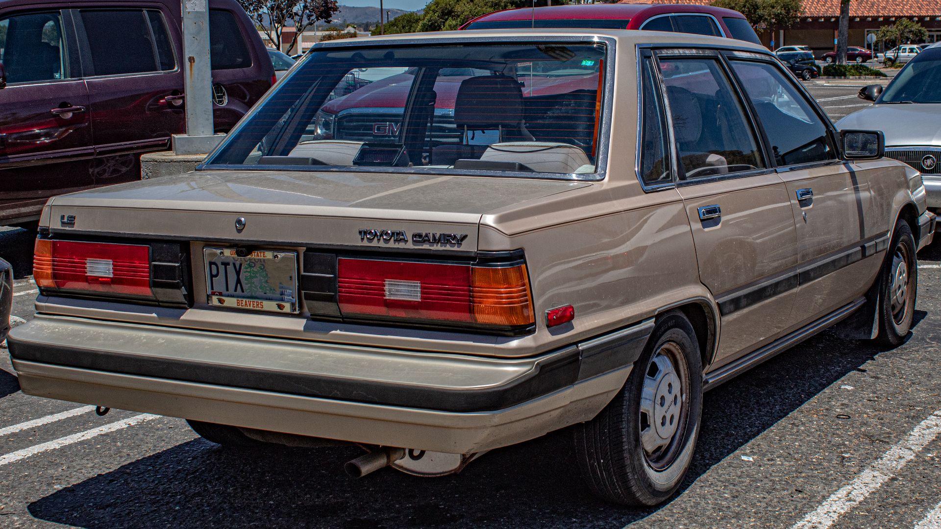 A 1983-1986 Toyota Camry Sedan I photographed in Lompoc, California