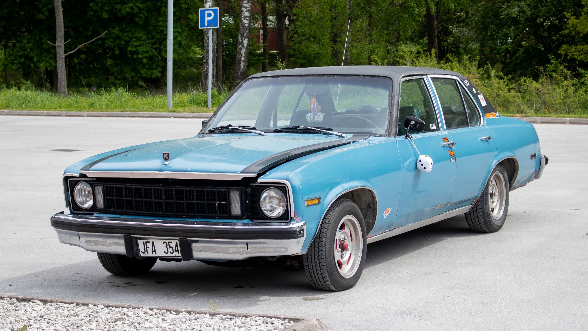 Chevrolet Nova de 1975 en Roma, Gotland.