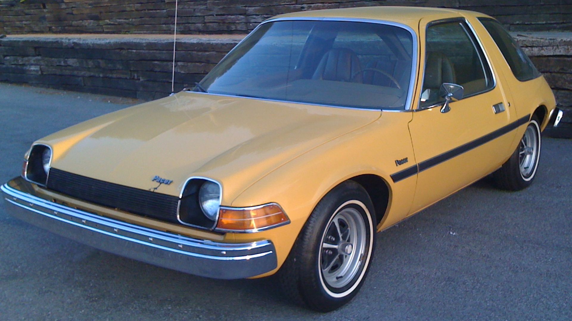 1975 AMC Pacer coupe, by American Motors Corporation. This is a base model finished in