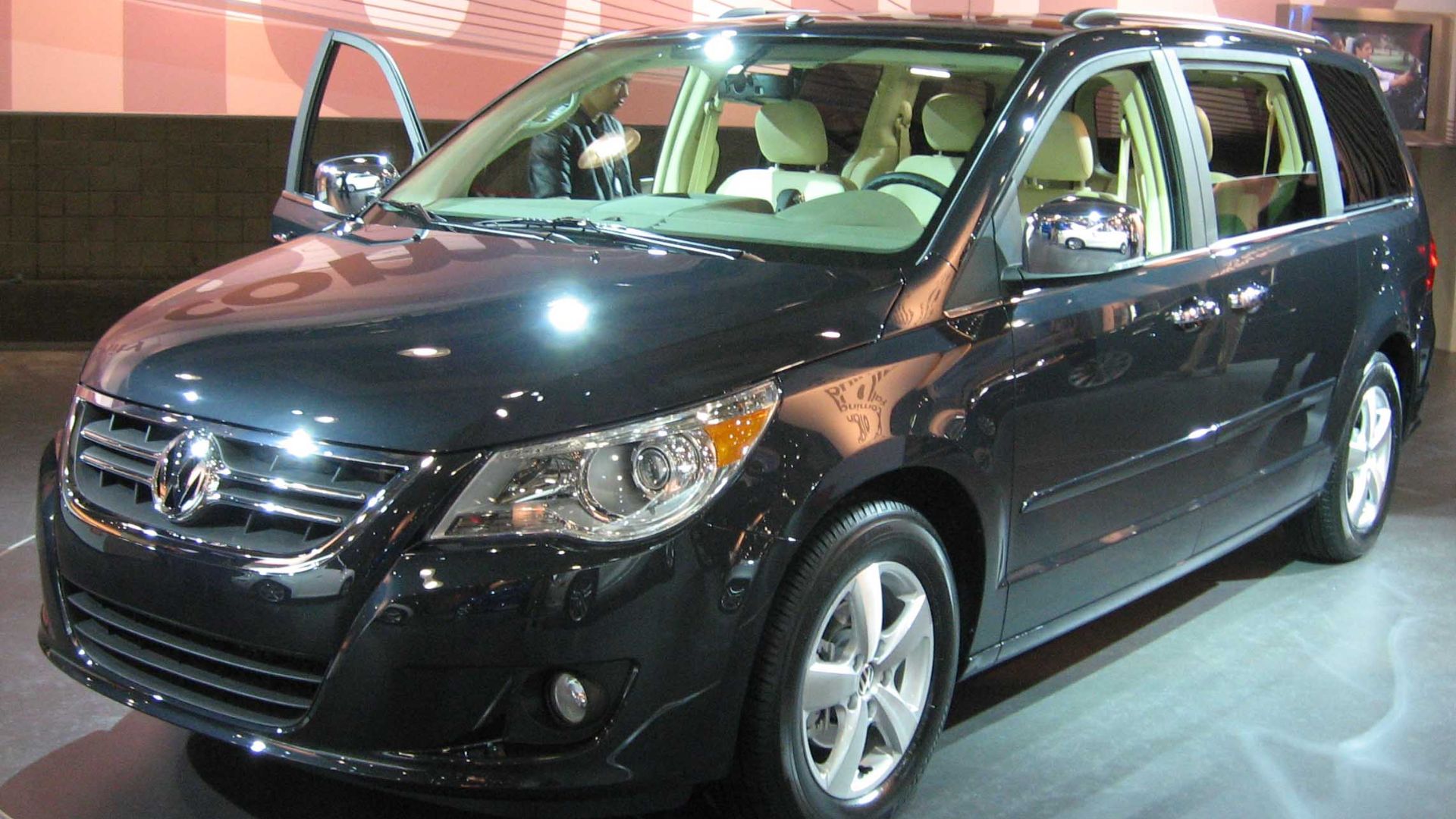 2009 Volkswagen Routan photographed at the 2008 New York Auto Show.