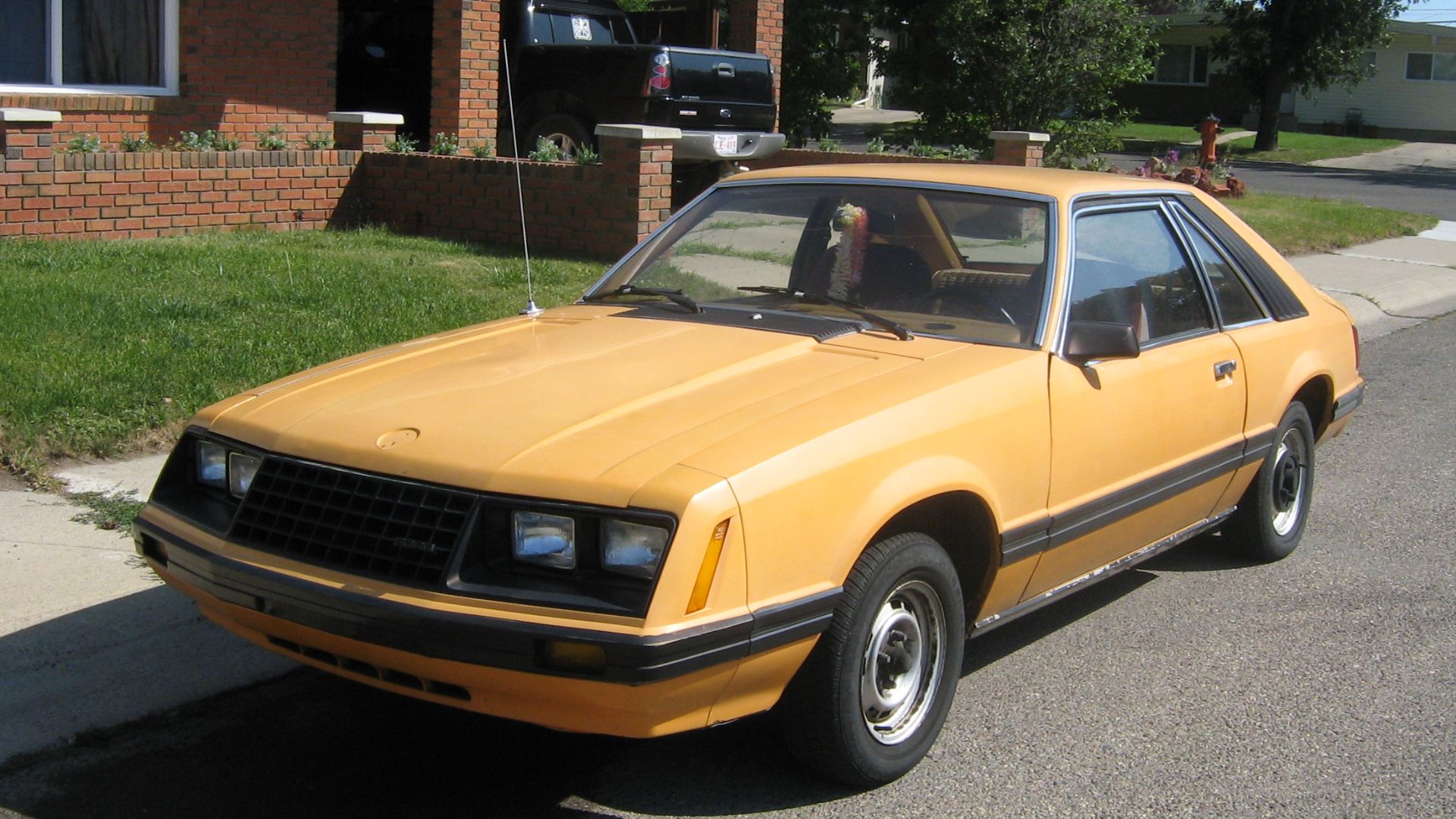 An early Fox body Ford Mustang