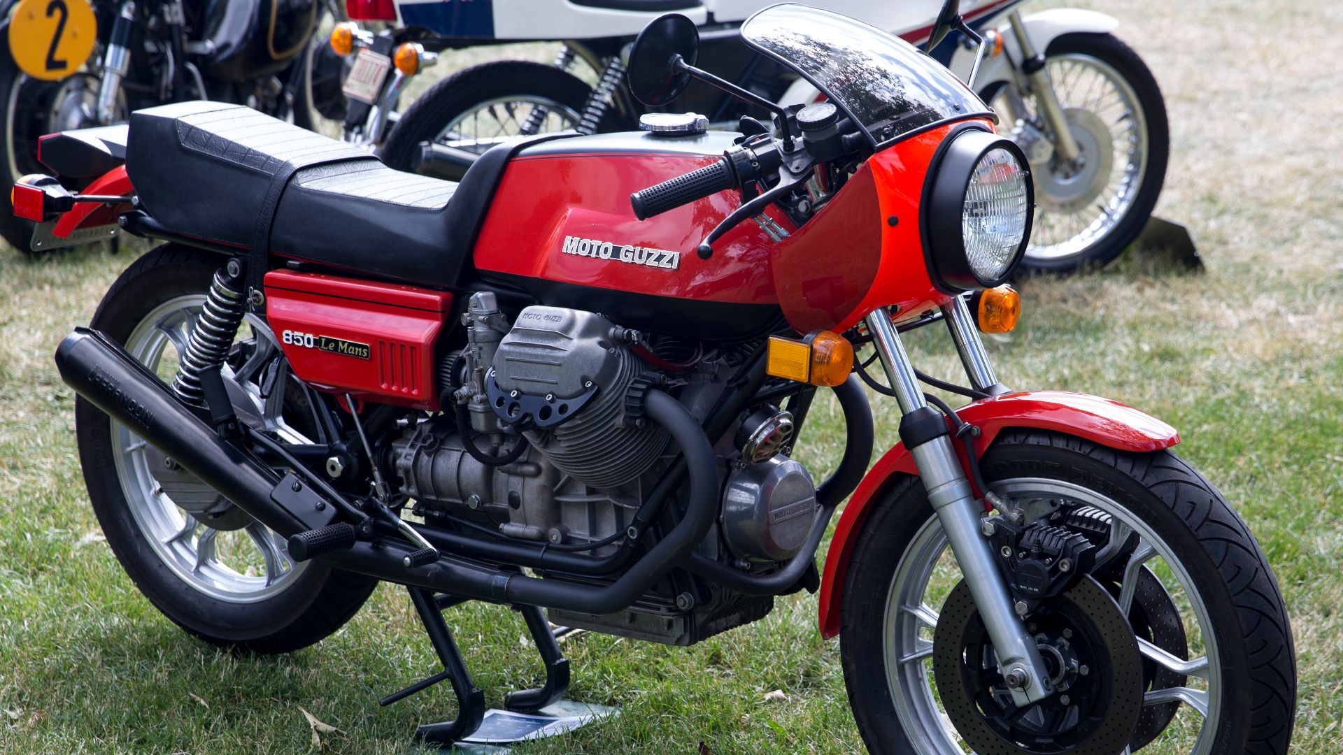 1978 Moto Guzzi 850 Le Mans Series 1 at the 2023 Greenwich Concours d'Elegance.