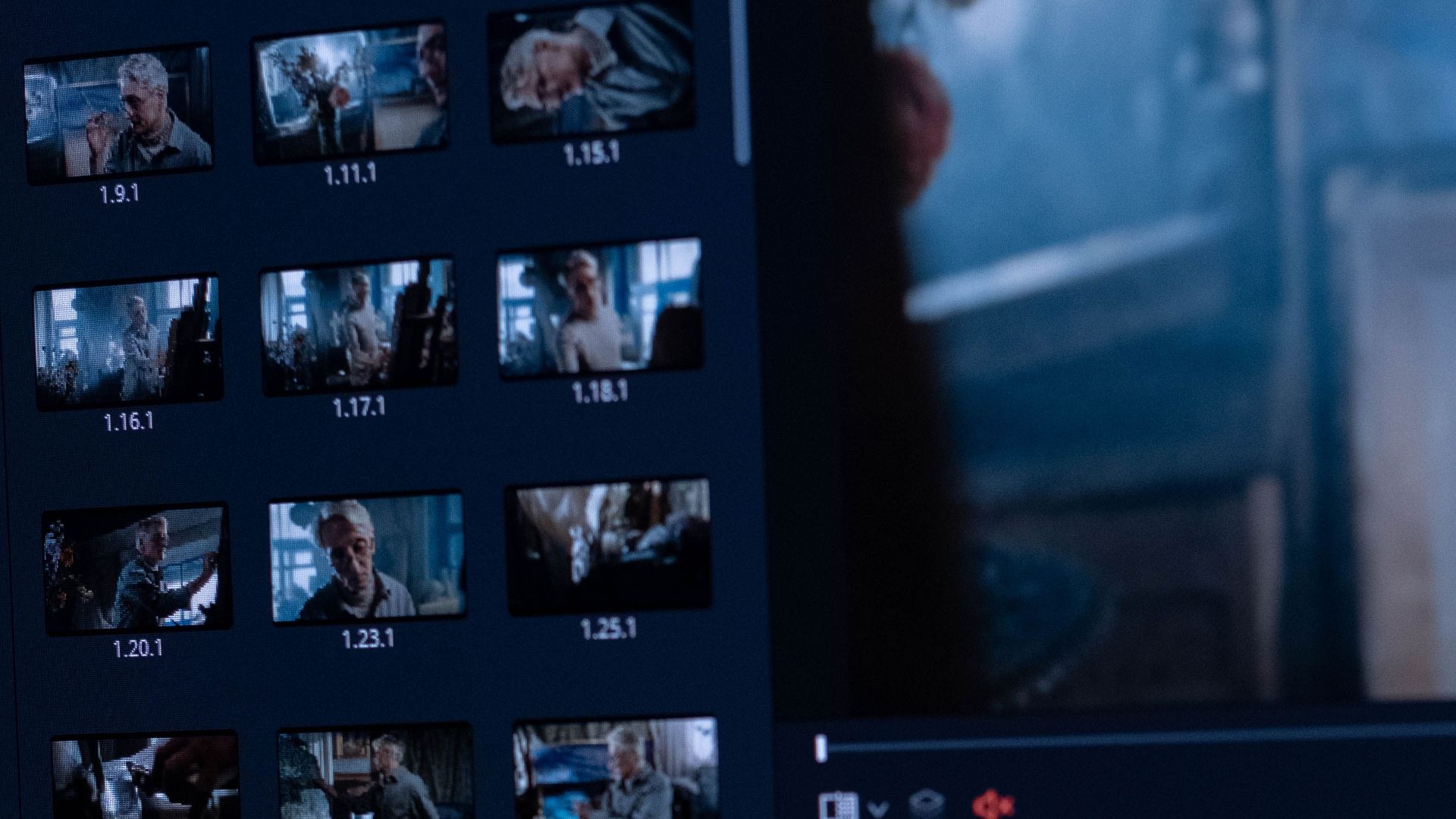 A detailed view of a video editing software interface showing color grading tools.