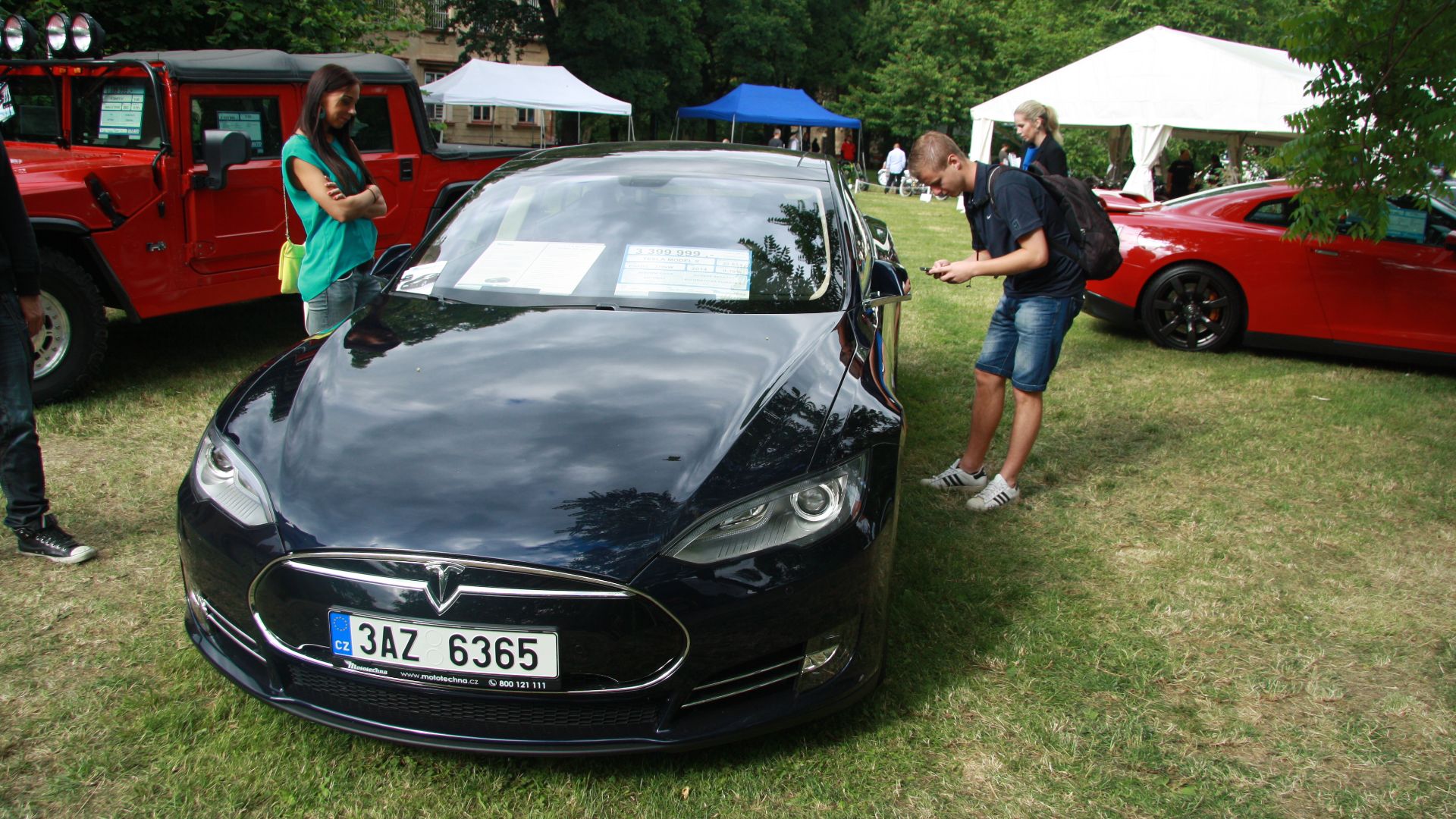 Tesla Model S at Legendy 2014.