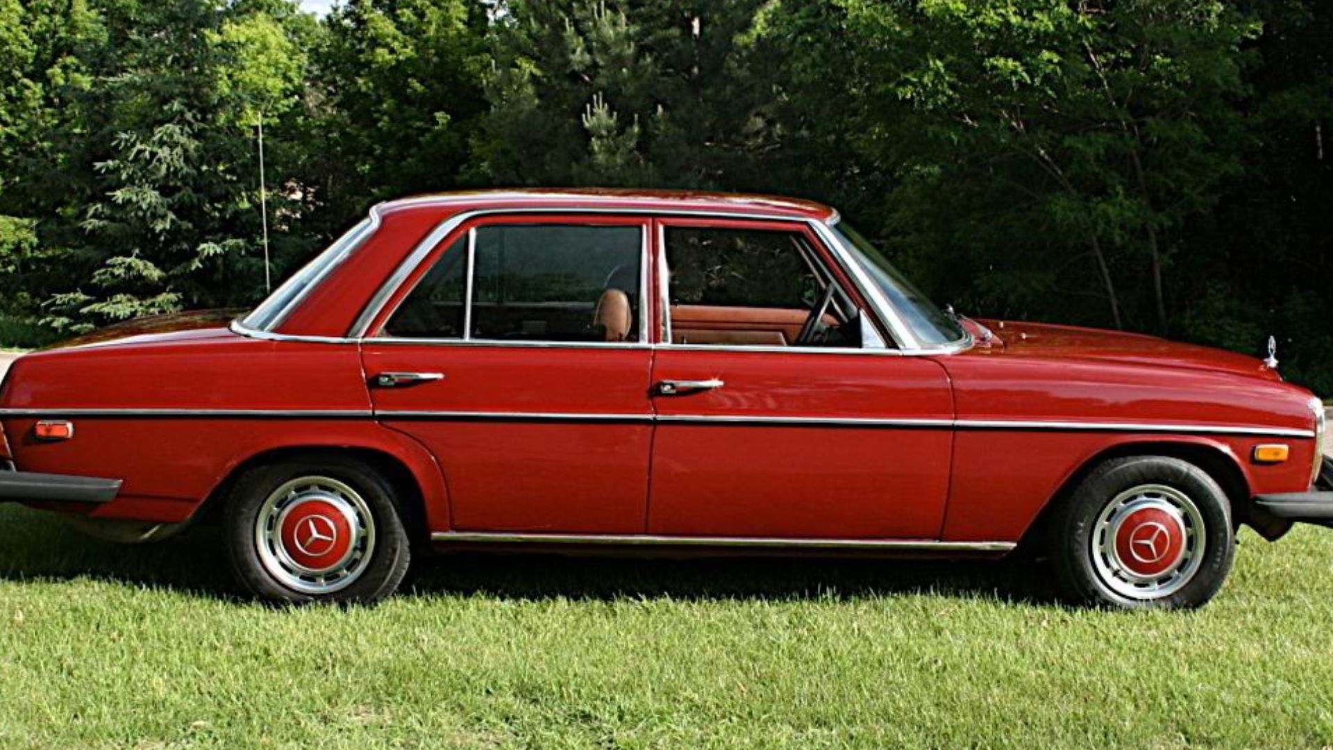 1976 Mercedes-Benz 240D USA Model in Medium Red