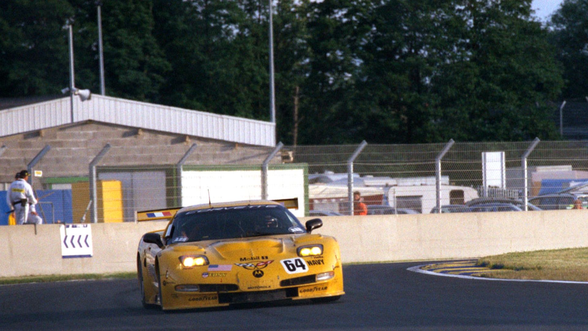 Chevrolet Corvette C5-R - Kelly Collins, Andy Pilgrim & Franck Freon at Karting at the 2002 Le Mans