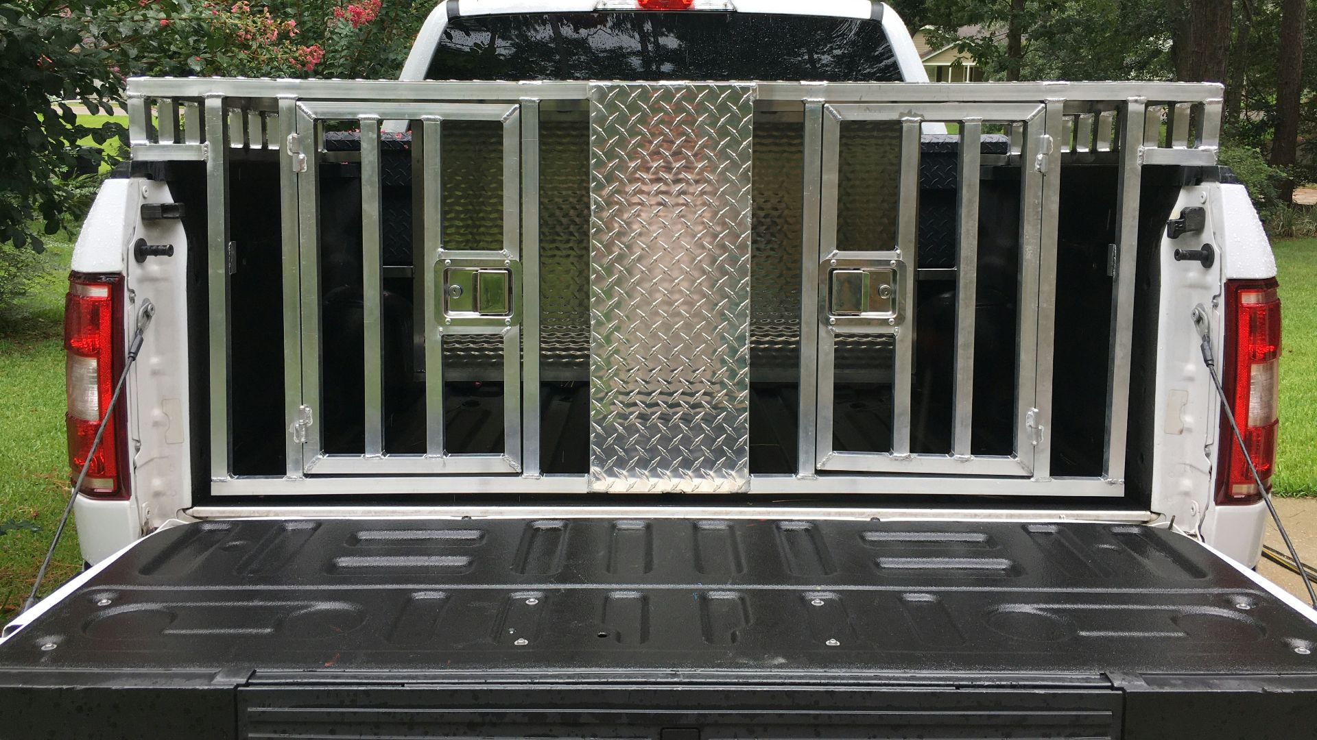 white metal framed glass window