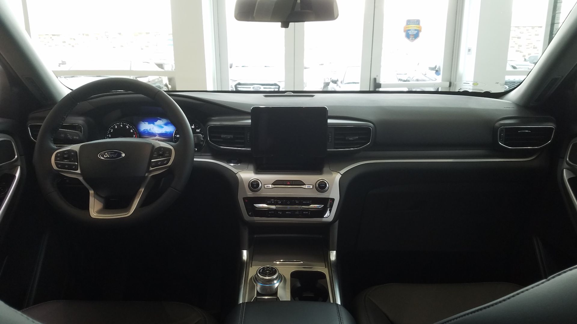 Dashboard of a 2022 Ford Explorer XLT 4WD sport utility vehicle.