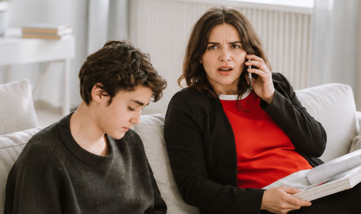 Mother And Teenage Son
