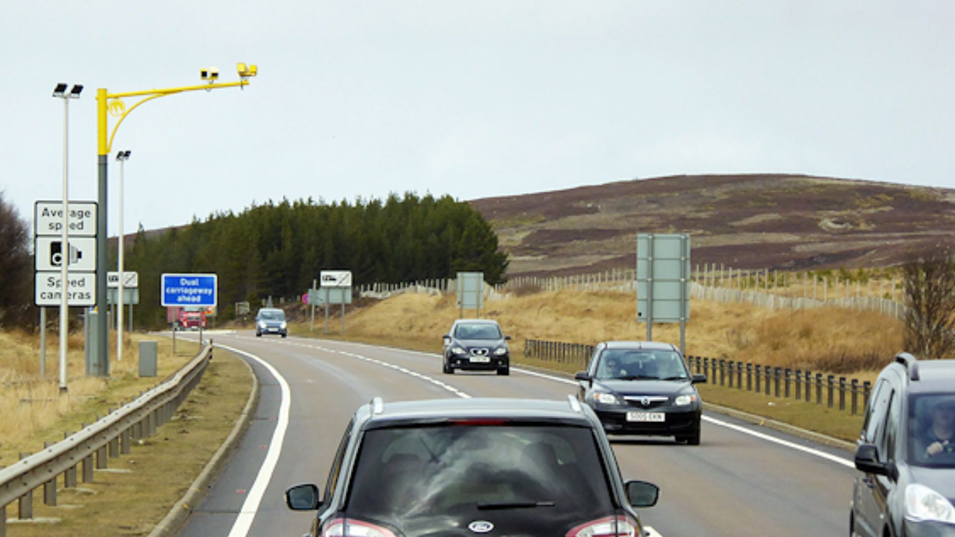 Average Speed Cameras on the A9 near Slochd Summit