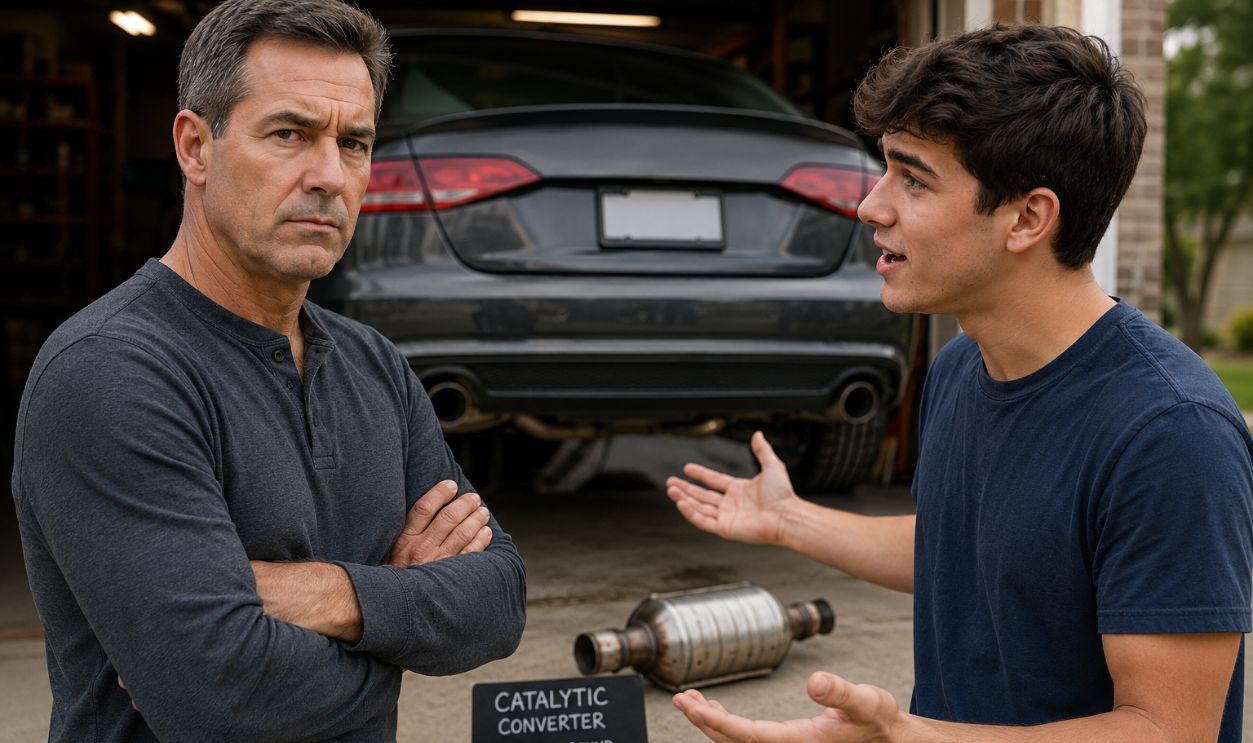 My son wants to remove his catalytic converter