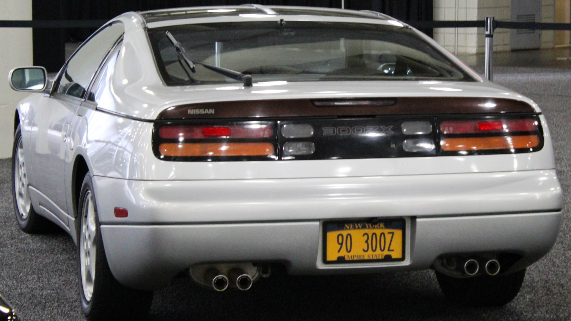 A 1990 Nissan 300ZX 3.0L photographed during the 2019 New York International Auto Show, in Hudson Yards, Manhattan, NYC