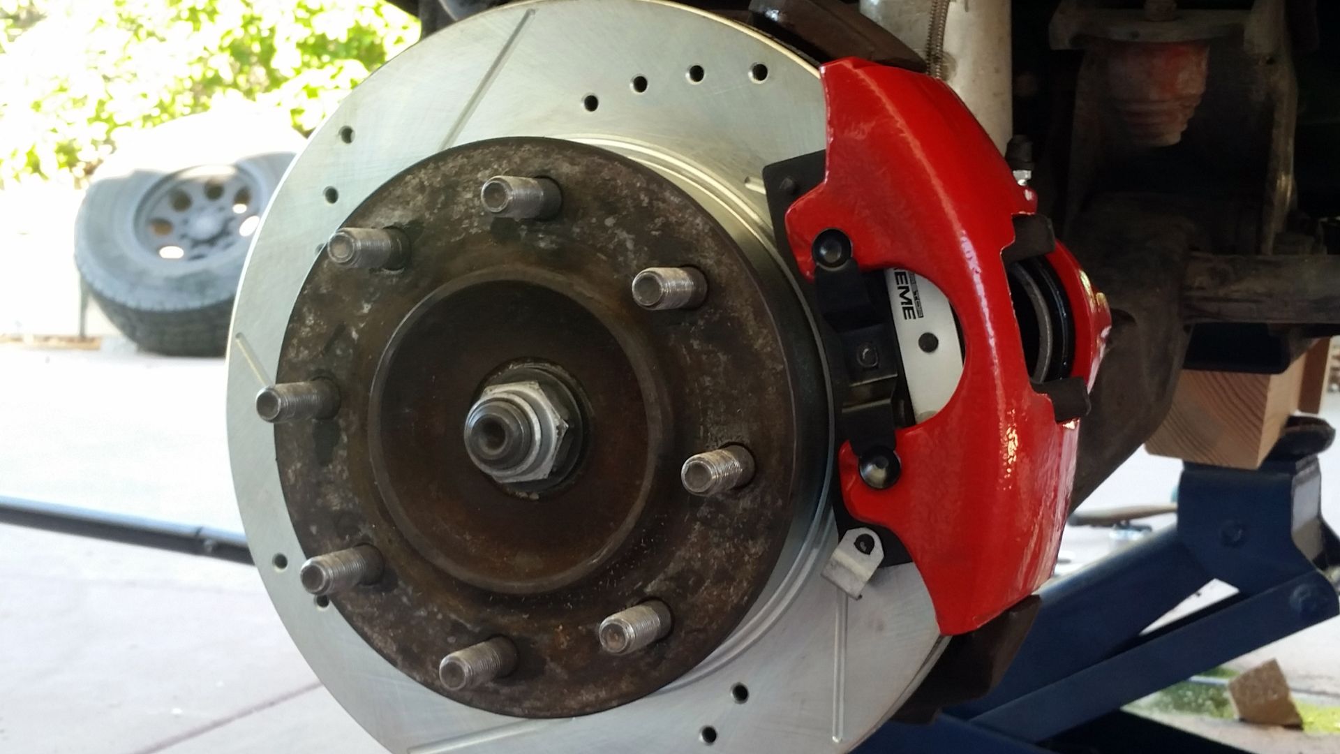 Until about 1999 I enjoyed working on cars, though for some reason I got out of it. But I ruined the brakes of the Bad Mama Jama coming down the hill from Great Basin National Park and I had to fix them. I bought new calipers and rotors last year, but c