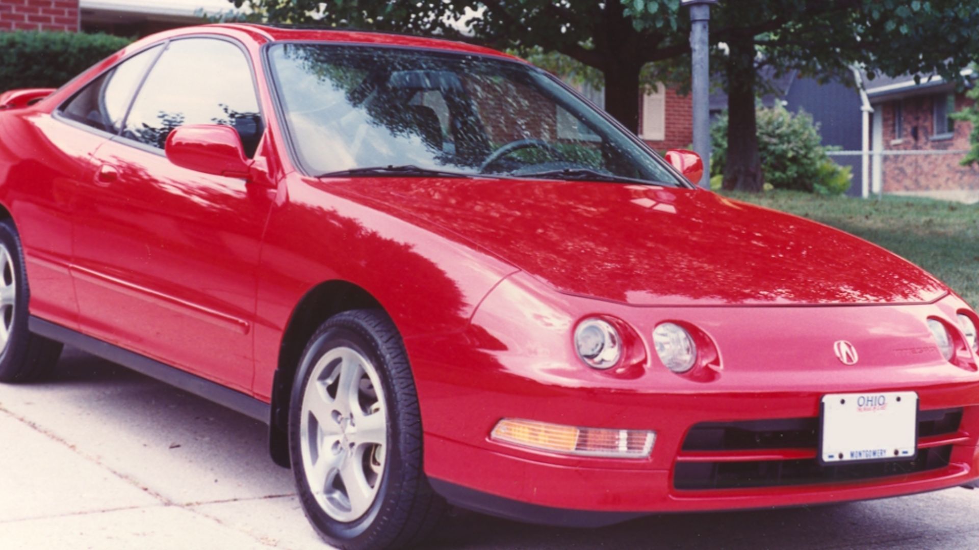 1995 U.S. model Acura Integer GS-R in Milano Red, Front View