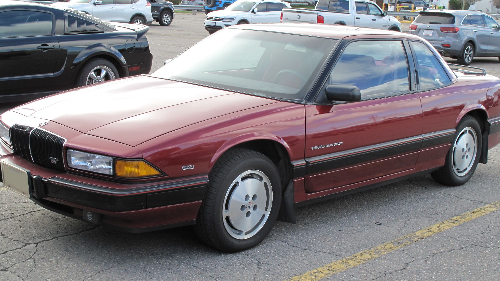 1990 Buick Regal Gran Sport photographed in Sault Ste. Marie, Ontario, Canada.