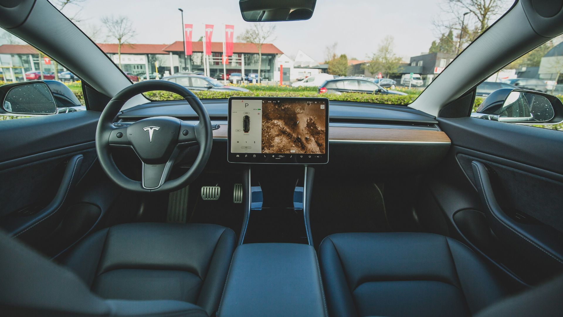 black car interior \