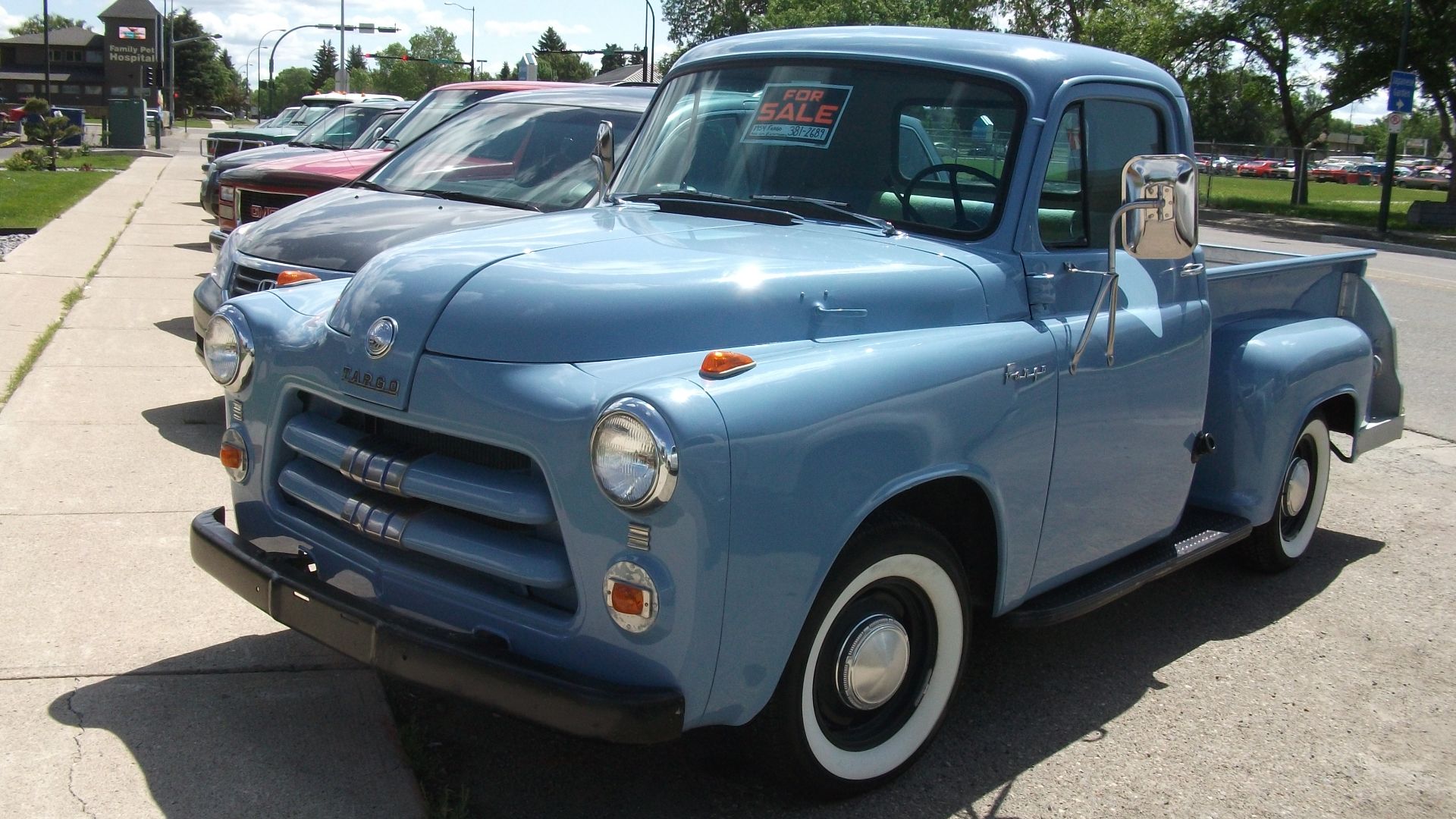 Canadian 1954 Fargo truck outside the show.