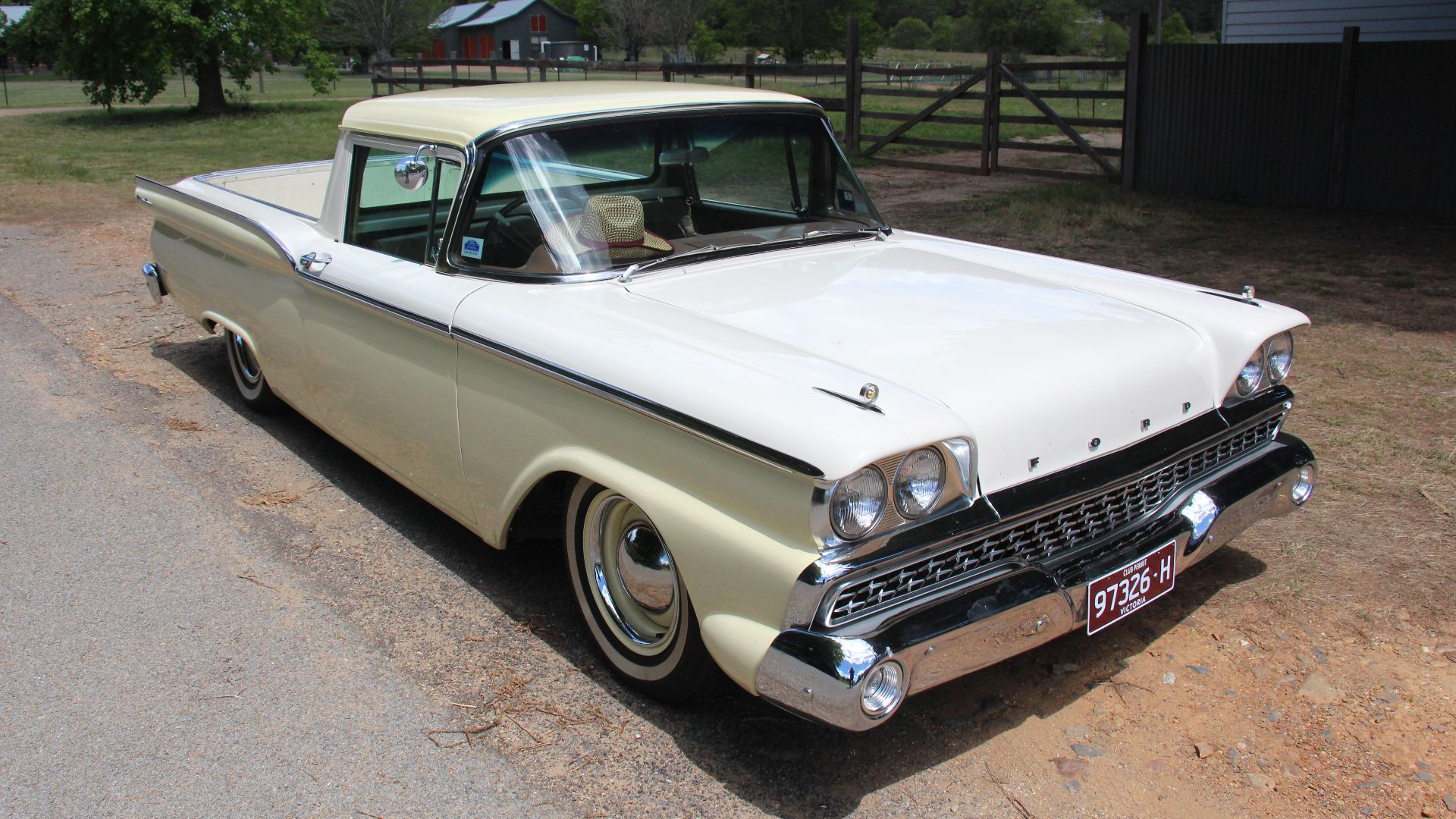 Fords were restyled for 1959, a long and low appearance with dual hooded headlights. All models were now on the 118in wheelbase. 
The base Custom was dropped and later in the year, the Galaxie was added as the top model. 
The Custom 300 and Fairlane were 