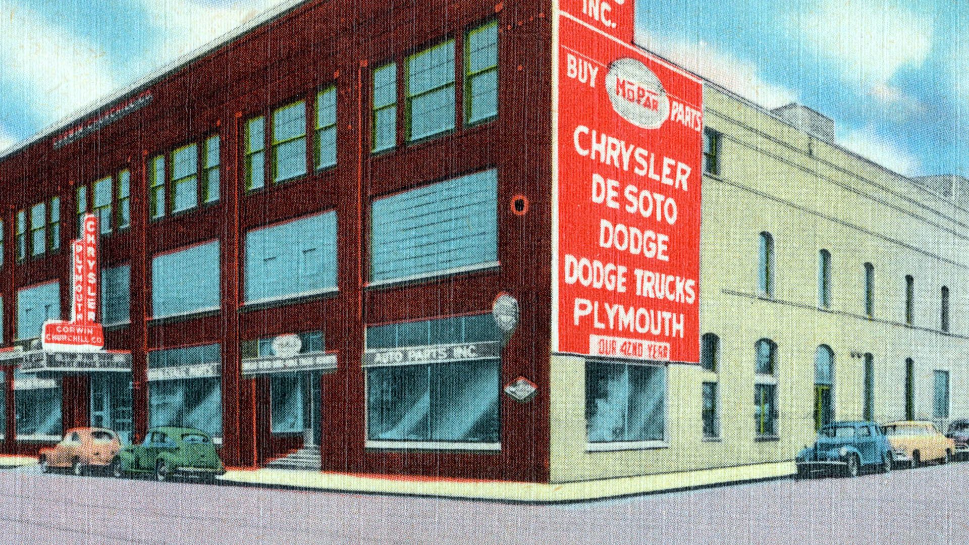 Title: Auto Parts Inc., 424 N. P. Avenue, Fargo, N. Dak., Ph. 27411
Subjects: Commercial facilities
Places: North Dakota > Cass (county) > Fargo
Notes: Title from item.
Extent: 1 print (postcard) : linen texture, color ; 3 1/2 x 5 1/2 in.
Accession #: 06_