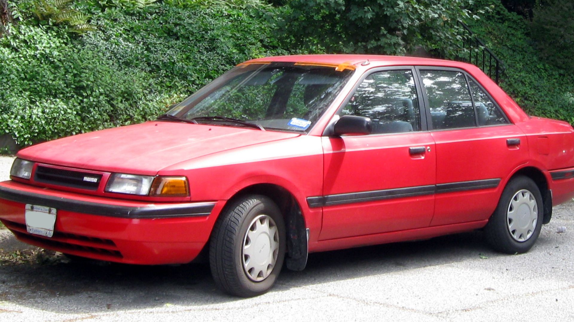 1990-1992 Mazda Protege photographed in Washington, D.C., USA.