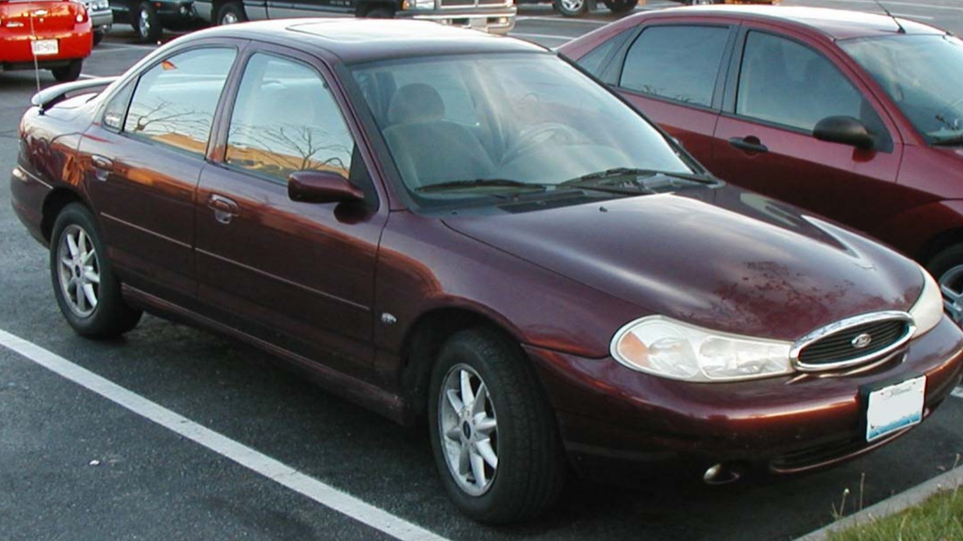 1998-2000 Ford Contour photographed in USA.