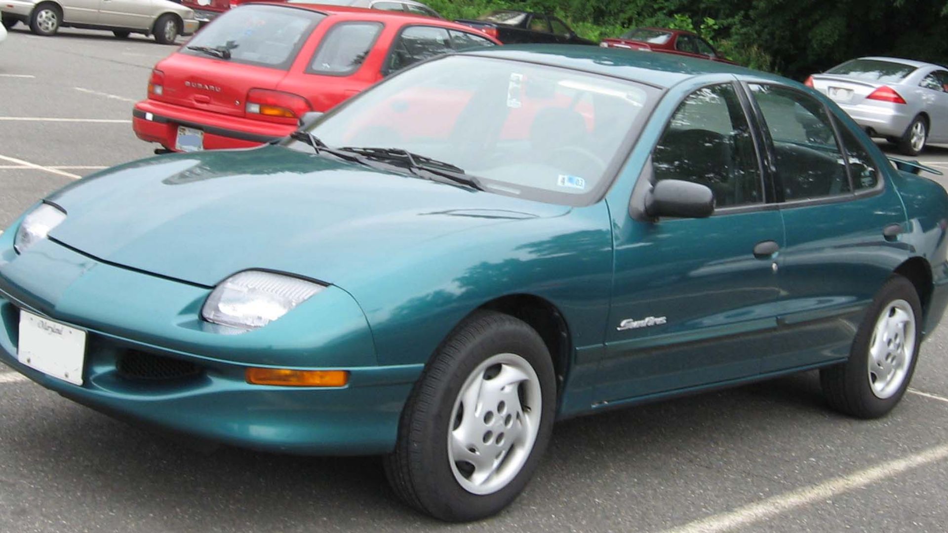 1995-1999 Pontiac Sunfire photographed in USA.