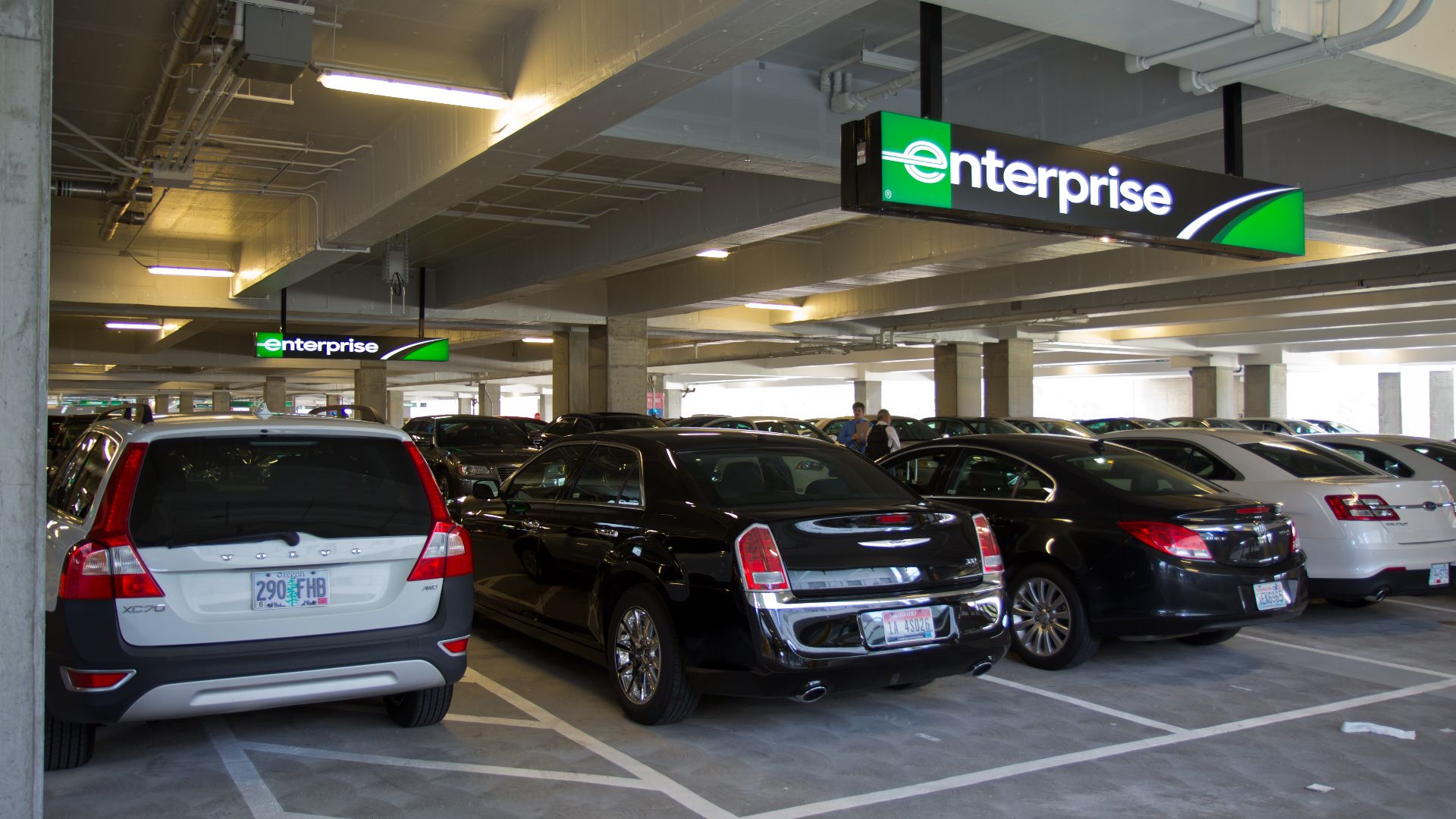 Hard to believe this place is so full up that Enterprise has to start inventing parking spaces...