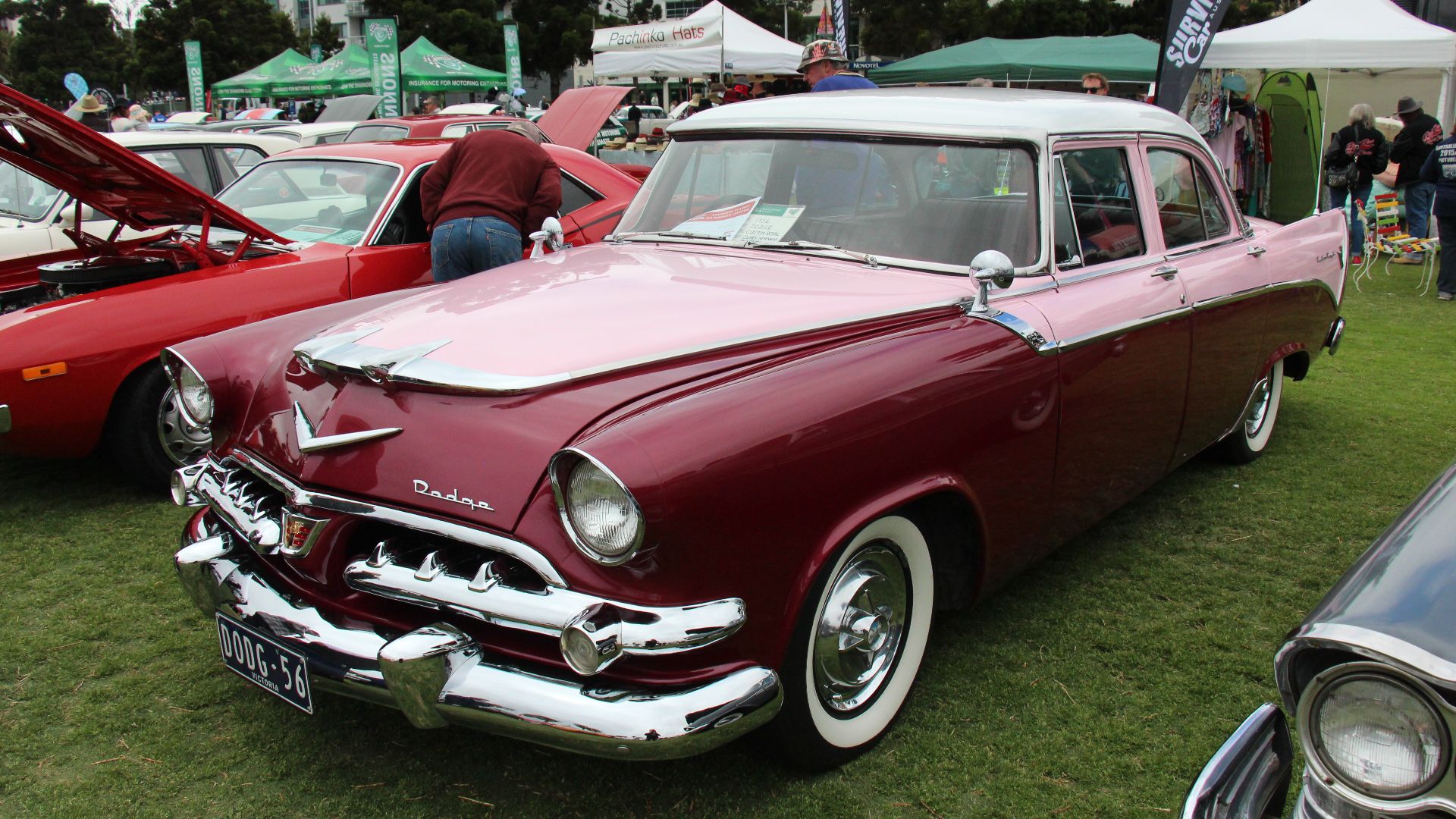 In 1928, Chrysler acquired Fargo Trucks and Dodge Brothers and also established Plymouth and DeSoto brands. Plymouth was Chryslers lowest priced car, Dodge was next, then Desoto and Chrysler was top of the line.
For 1955 the Wayfarer and Meadowlark were