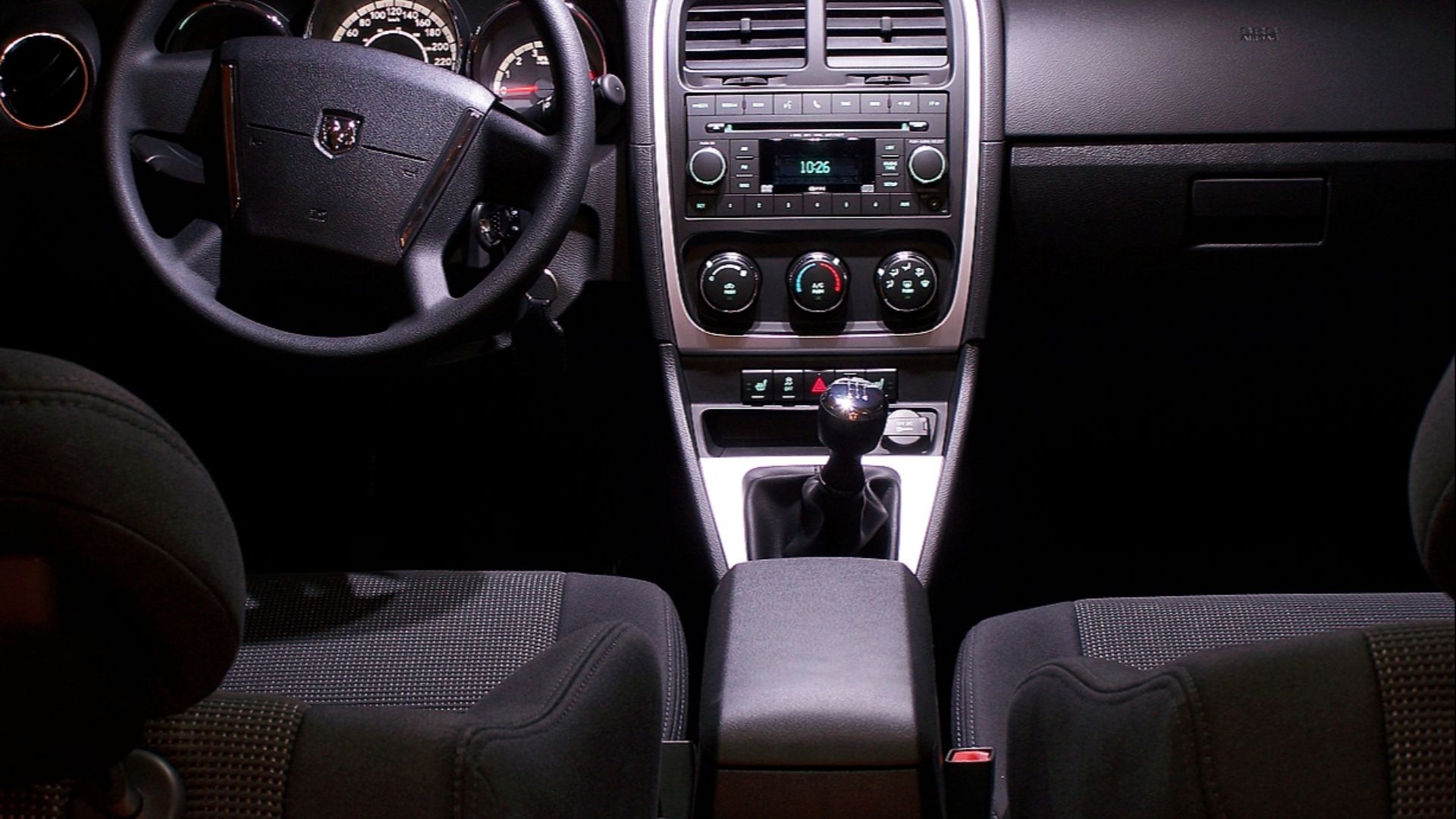 Interior of the 2010 Dodge Caliber