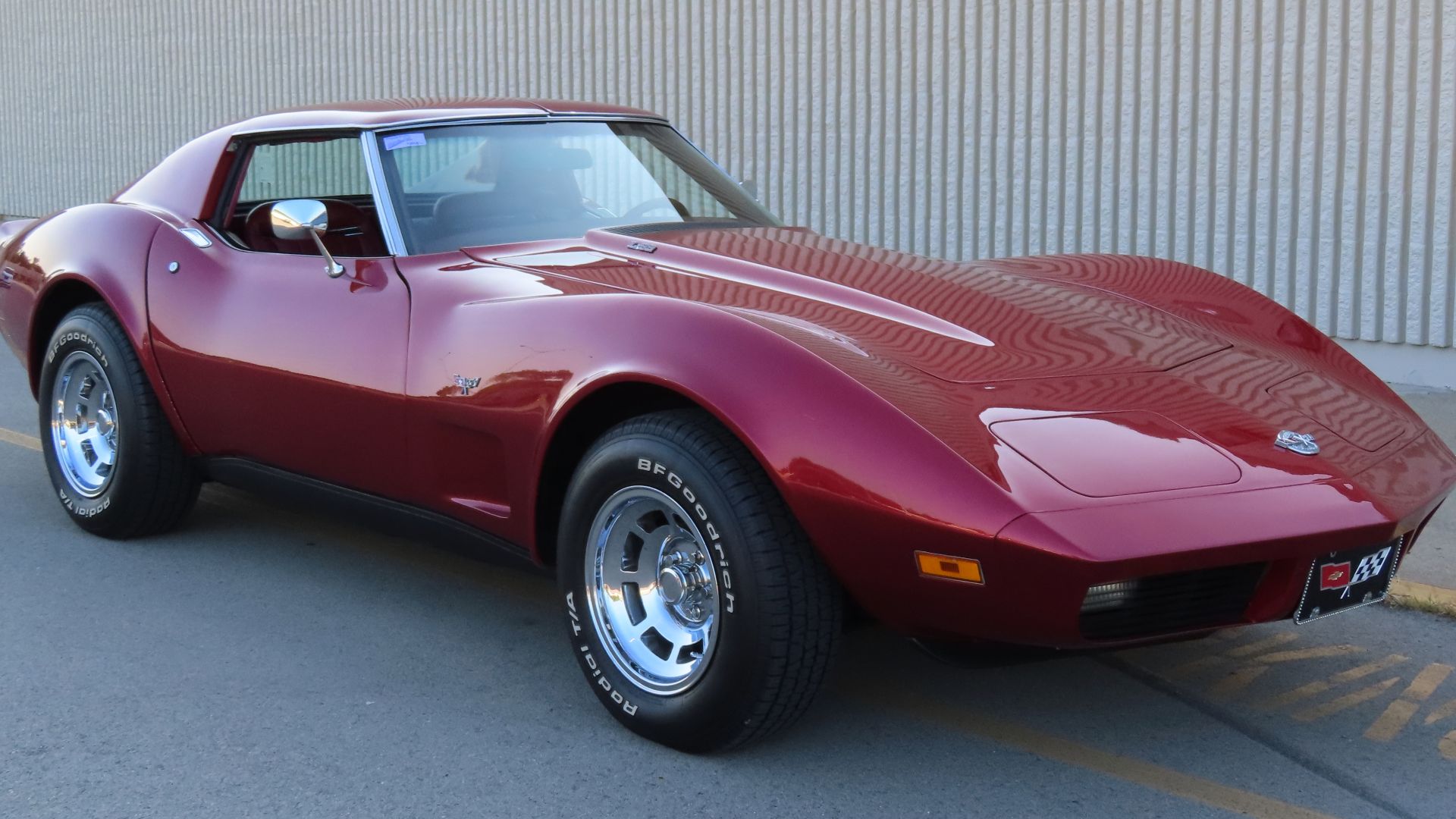 1978 Chevrolet Corvette photographed at a small car show in New Castle, Pennsylvania. Finished in Corvette Mahogany.