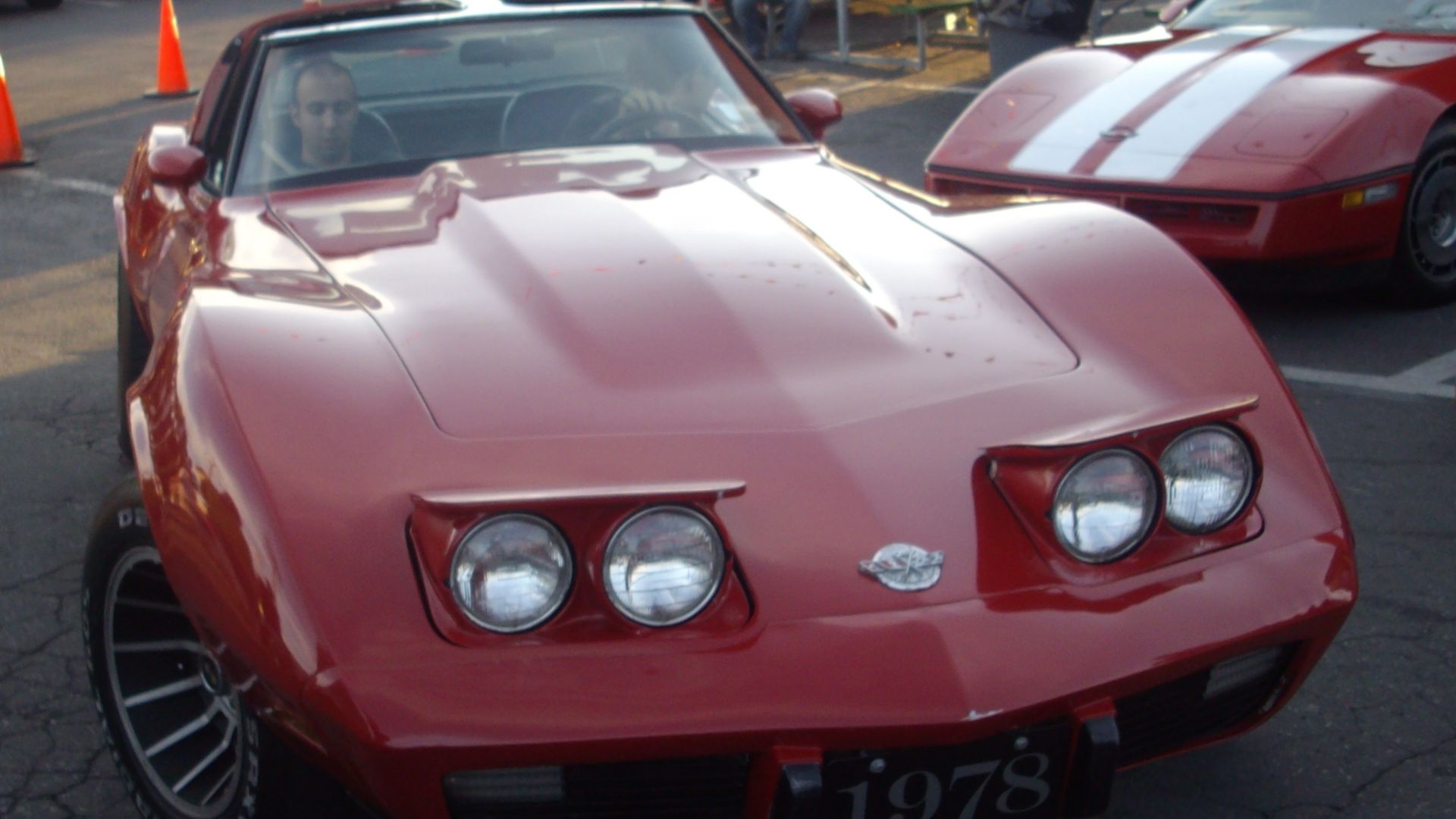 1978 Chevrolet Corvette photographed in Montreal, Quebec, Canada at Gibeau Orange Julep.
